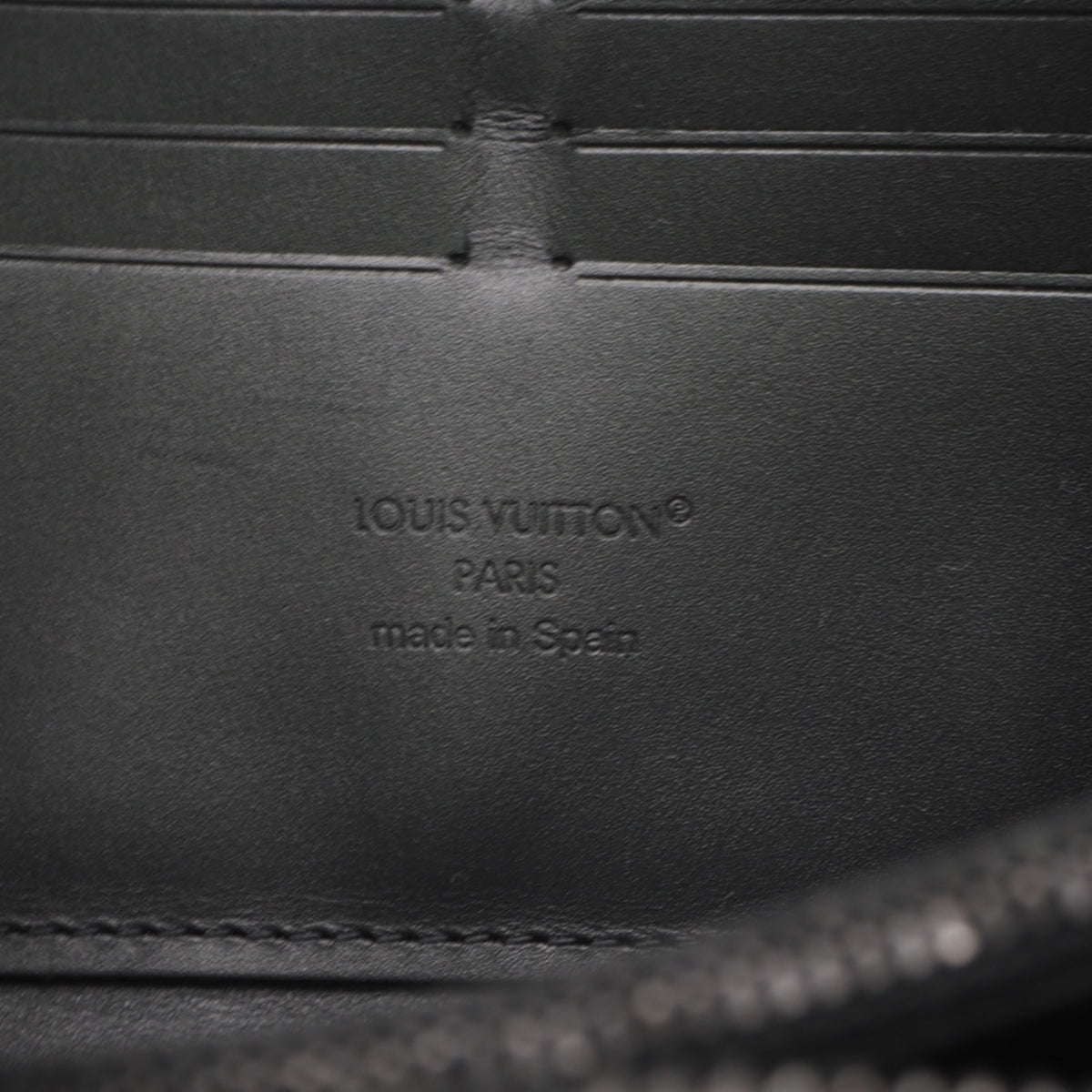 Louis Vuitton Monogram Black Coated Canvas Long Wallet (Bi-Fold) (Pre-Owned)