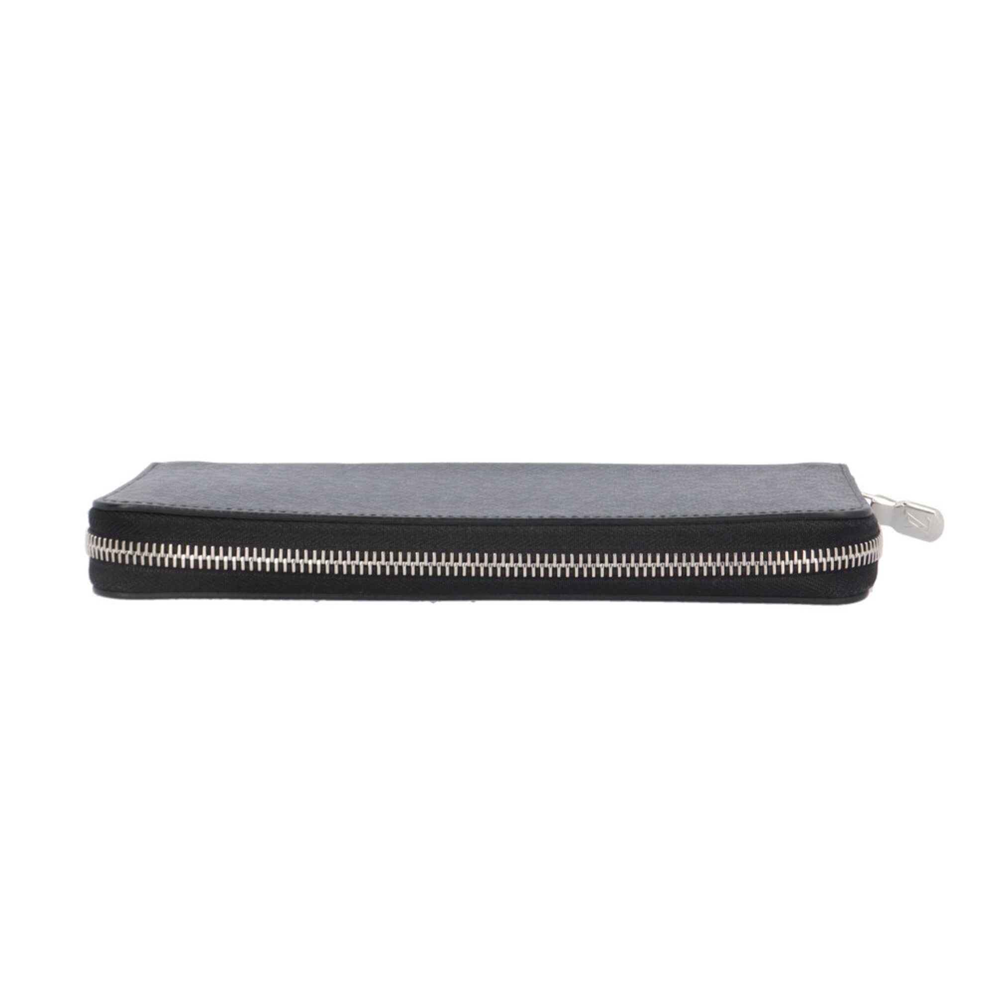 Louis Vuitton Black Or Taiga Leather Coin Purse/Coin Case (Pre-Owned)
