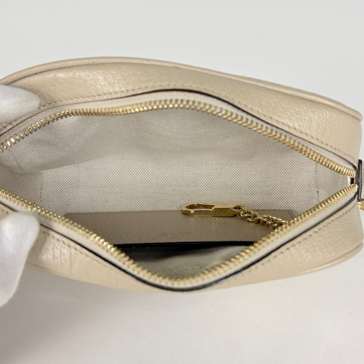 Gucci Ophidia Beige Gg Supreme Leather Shoulder Bag (Pre-Owned)