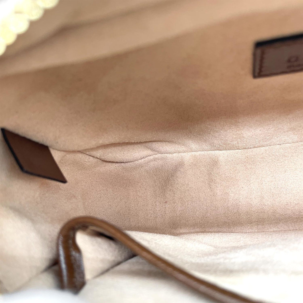 Gucci Brown Gray Pvc Leather Pochette Shoulder Bag (Pre-Owned)
