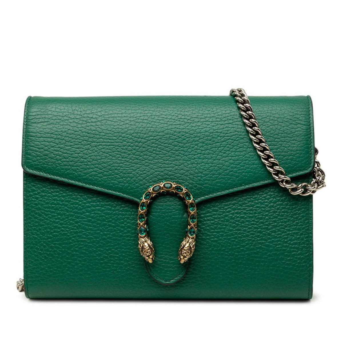 Gucci Green Leather Shoulder Bag (Pre-Owned)