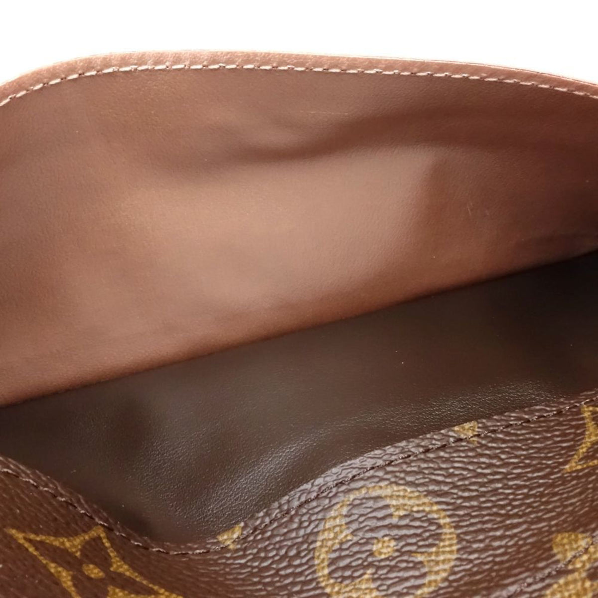 Louis Vuitton Brown Pink Monogram Long Wallet (Tri-Fold) (Pre-Owned)