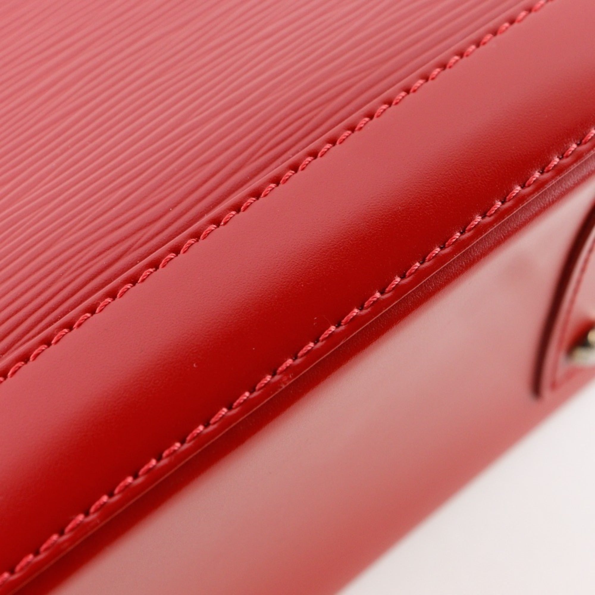 Louis Vuitton Red Color Epi Leather Handbag (Pre-Owned)