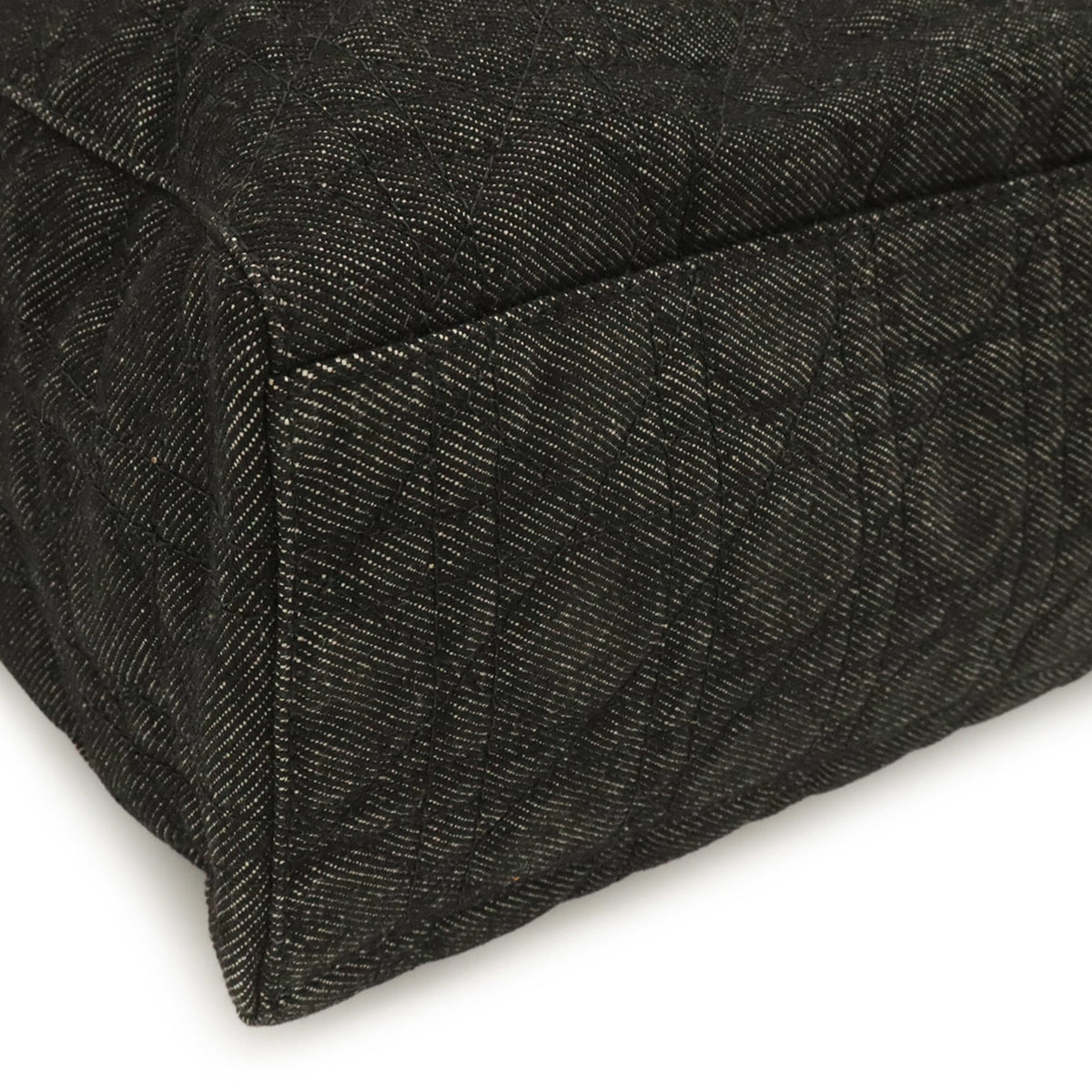 Christian Dior Black Denim Plastic Shoulder Bag Tote Bag (Pre-Owned)