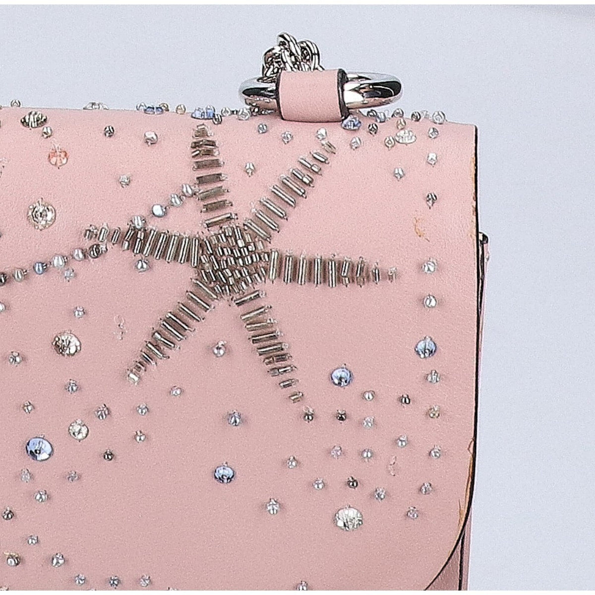 Valentino Silver Leather Shoulder Bag (Pre-Owned)