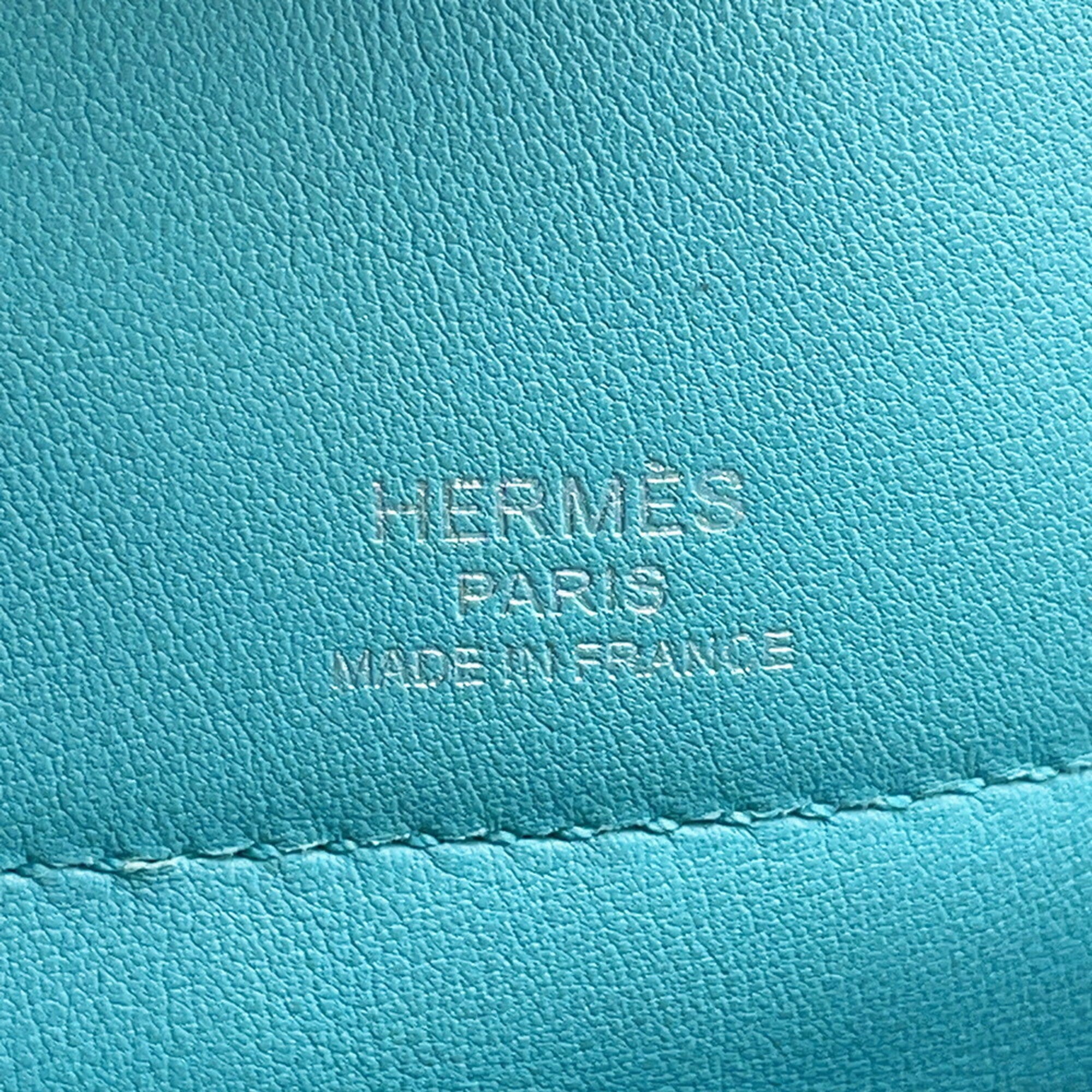 Hermes Blue Swift Leather Handbag (Pre-Owned)