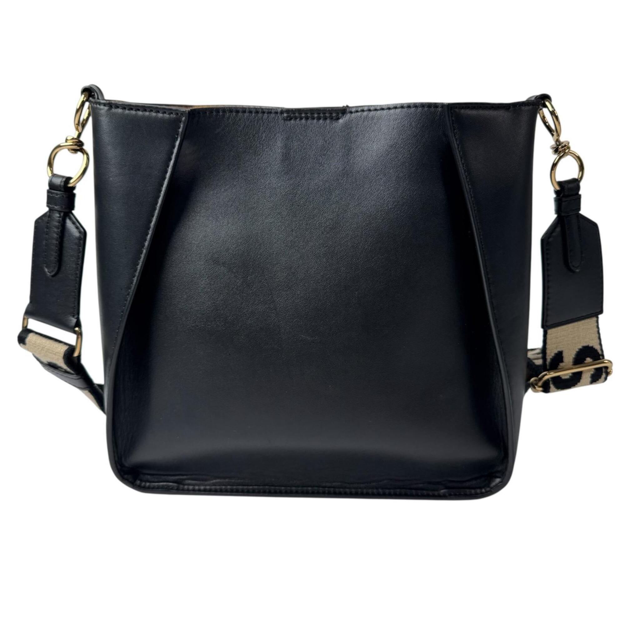 Stella Mccartney Black Leather Shoulder Bag (Pre-Owned)