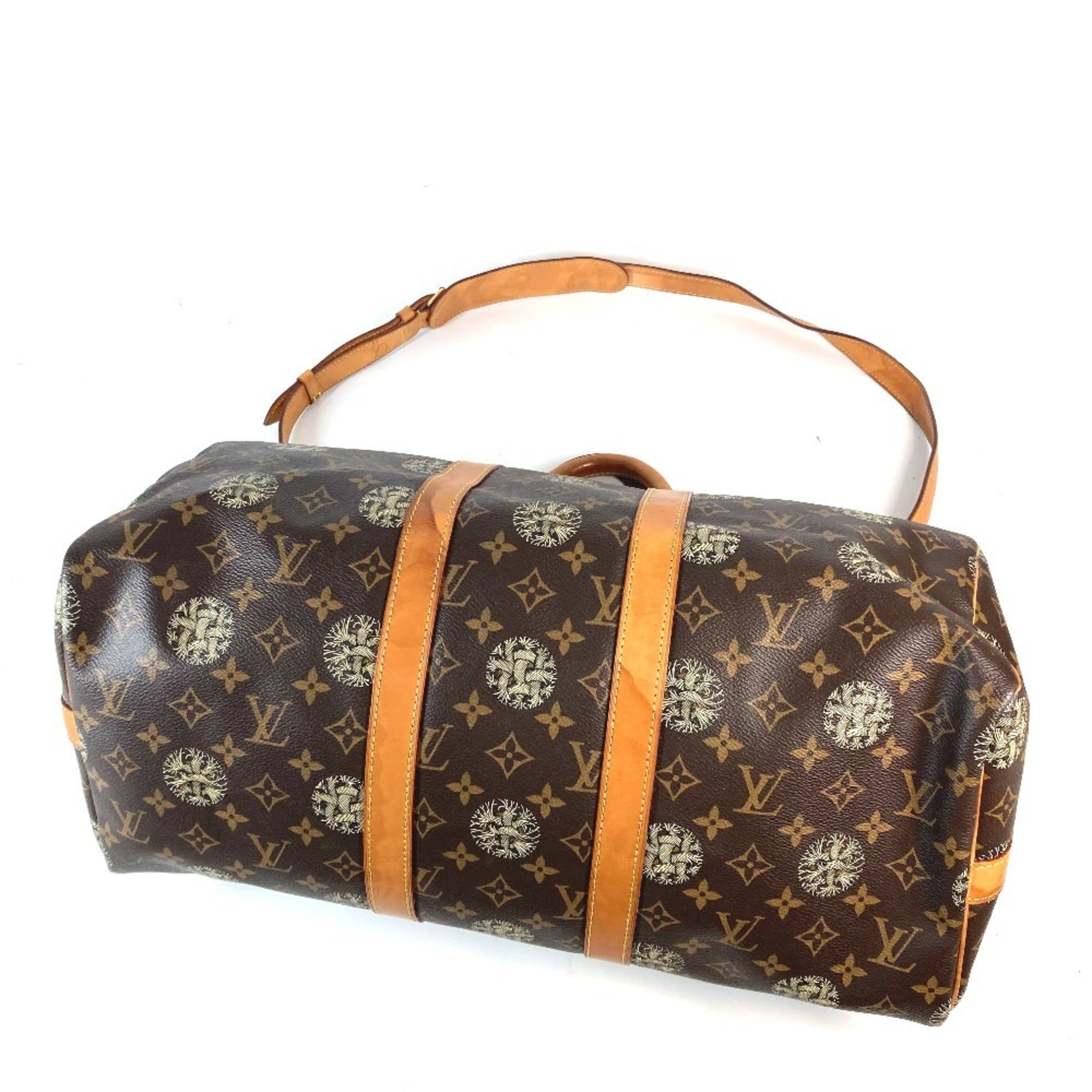 Louis Vuitton Brown Monogram Canvas Boston Bag Shoulder Bag (Pre-Owned)