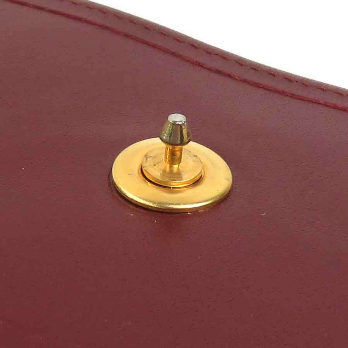 Cartier Burgundy Leather Clutch Bag (Pre-Owned)