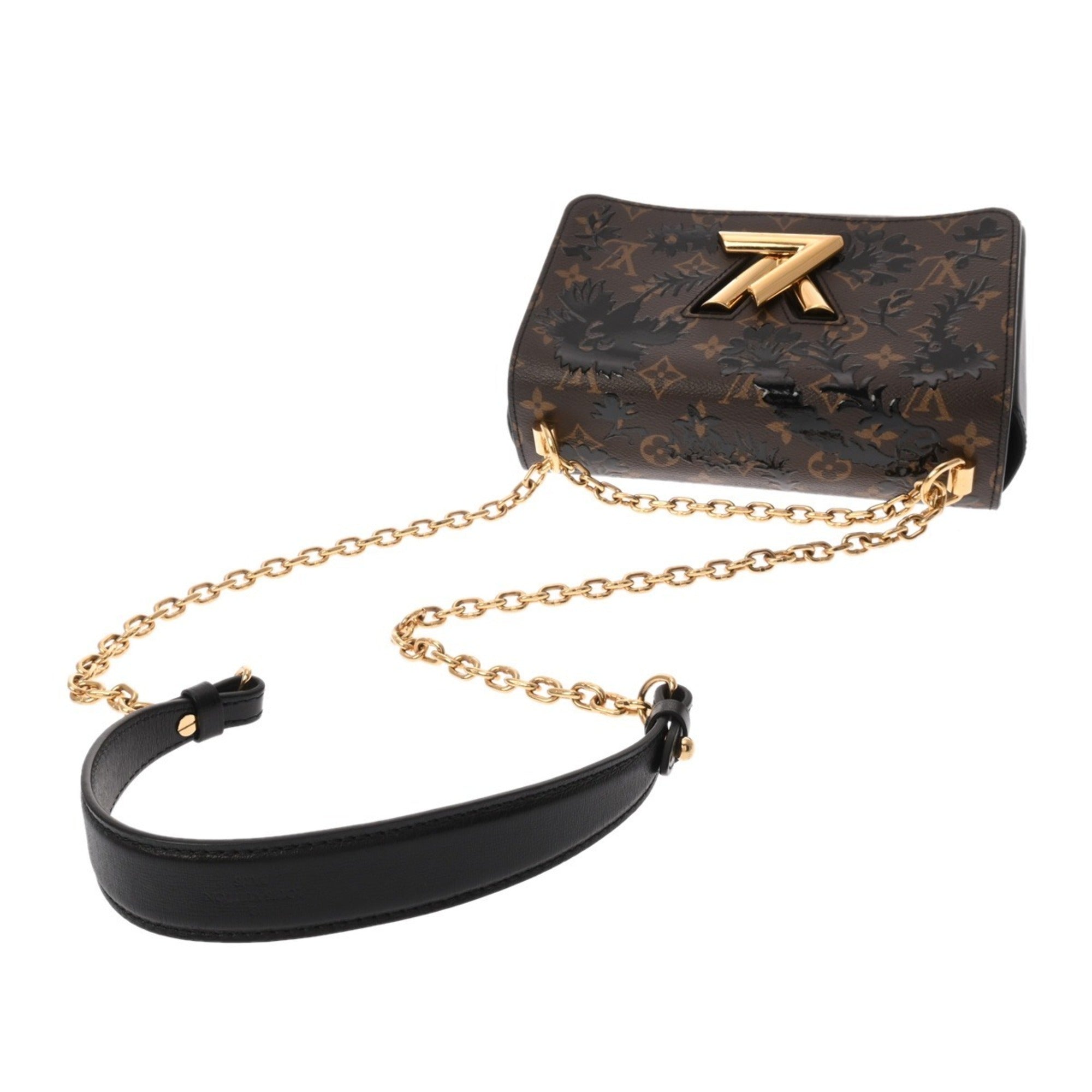 Louis Vuitton Black Brown Monogram Handbag (Pre-Owned)