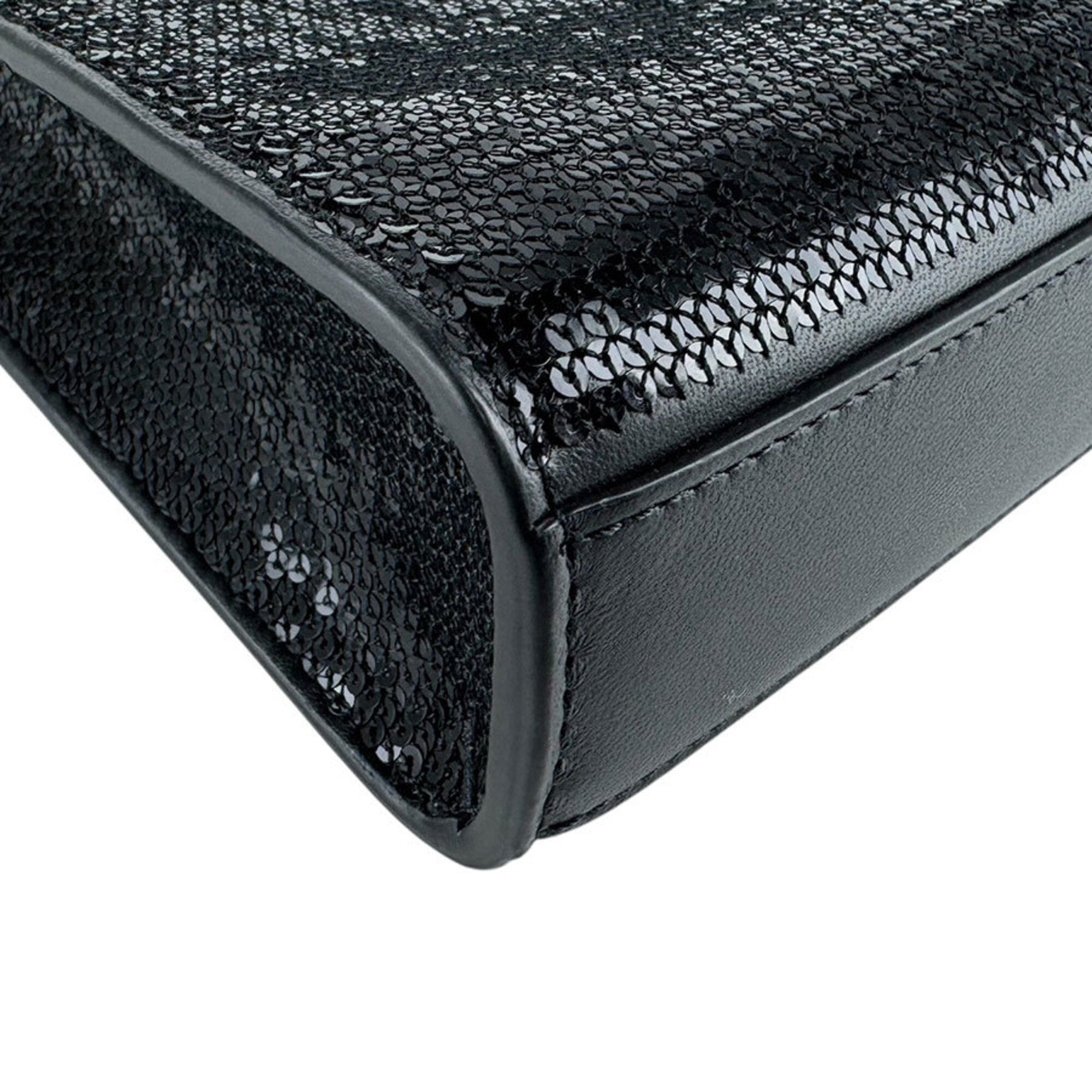Celine Black Spangles Leather Shoulder Bag (Pre-Owned)