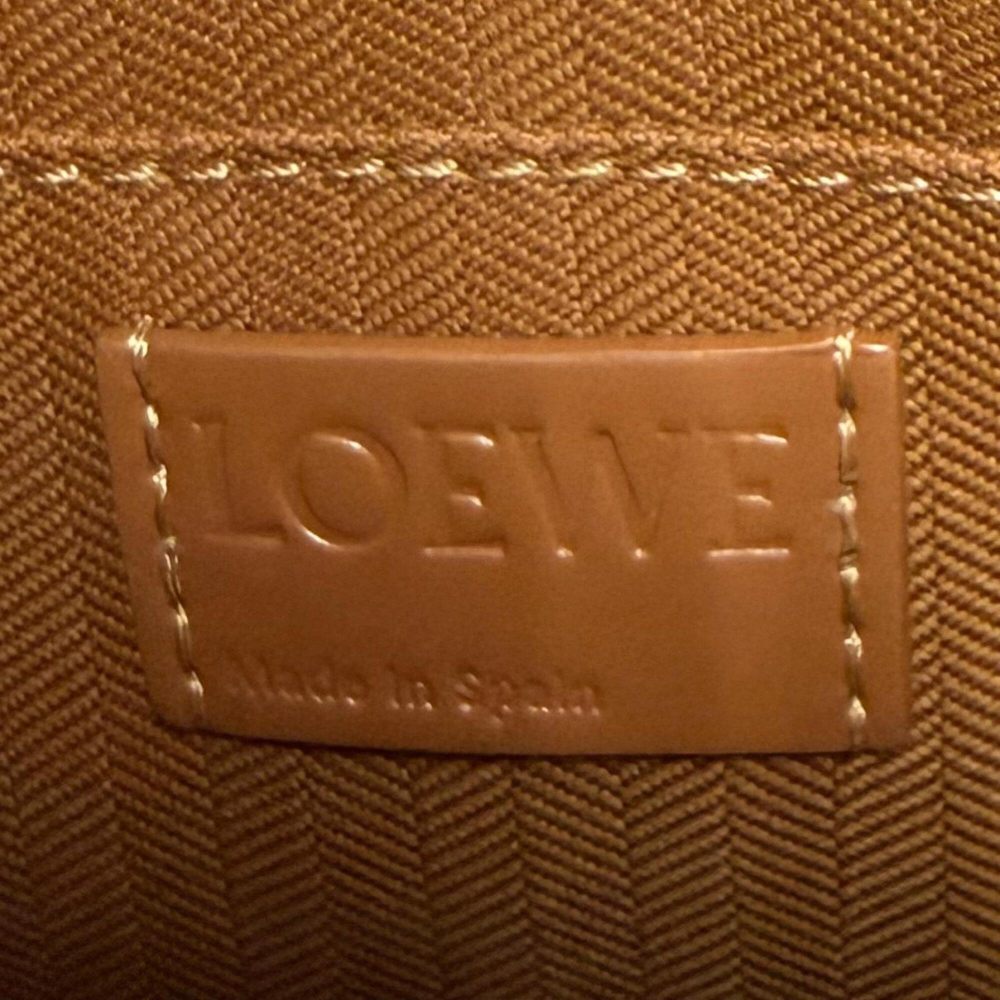 Loewe Leather Shoulder Bag Tote Bag (Pre-Owned)