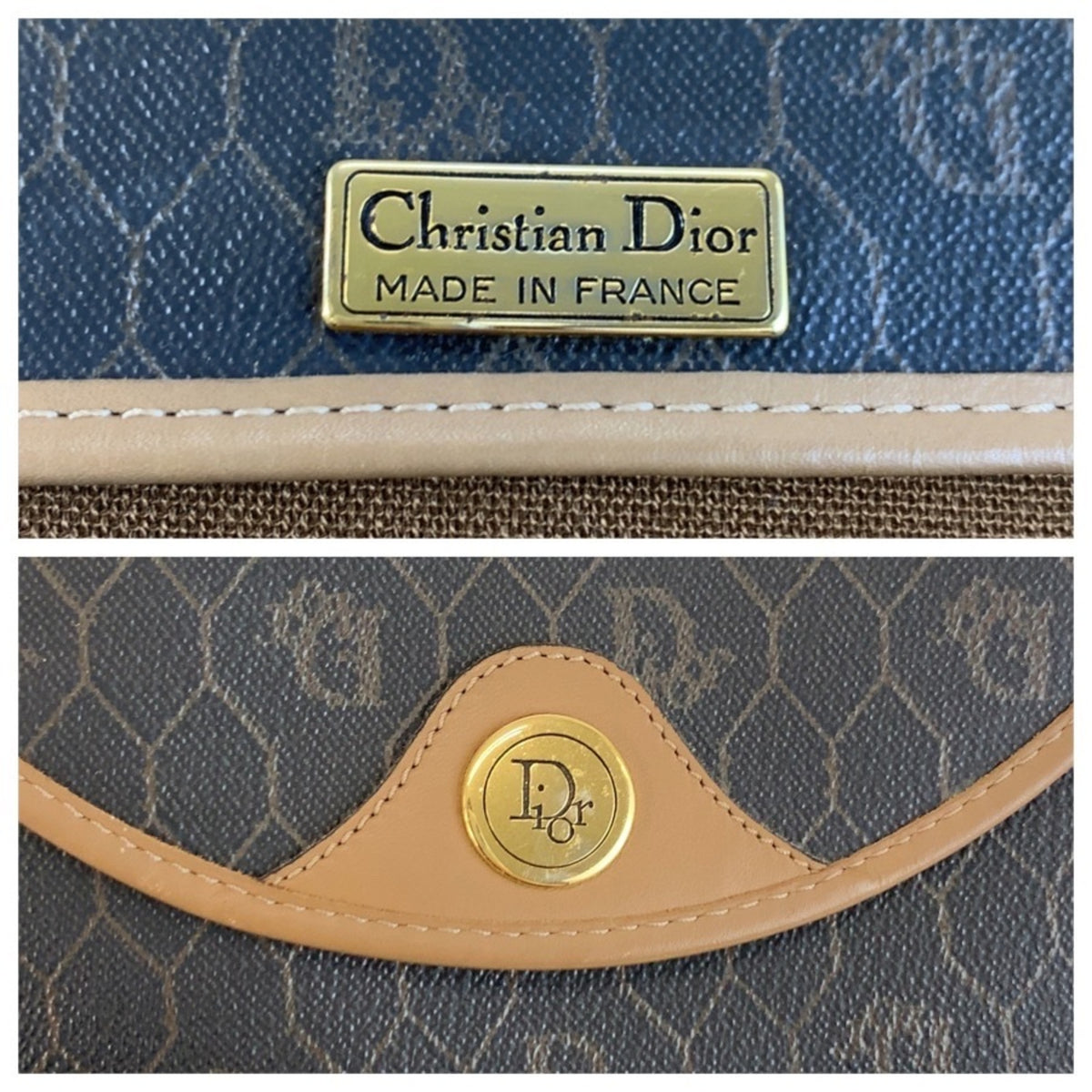 Christian Dior Brown Pvc Pochette Shoulder Bag (Pre-Owned)
