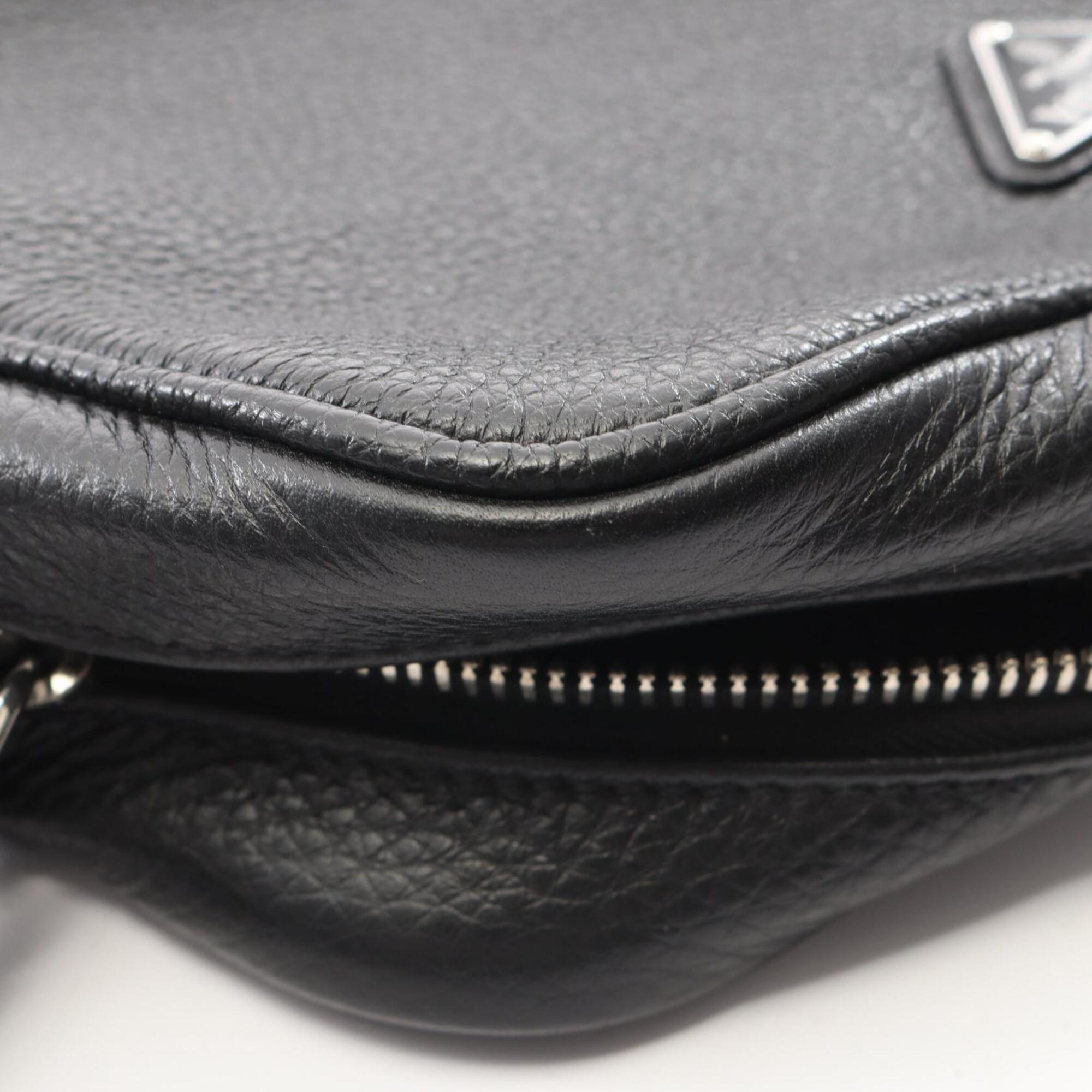Prada Black Leather Shoulder Bag (Pre-Owned)