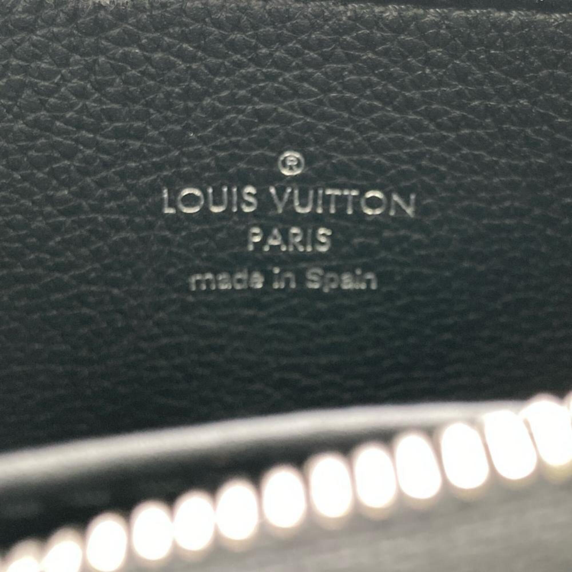 Louis Vuitton Black Noir Leather Coin Purse/Coin Case (Pre-Owned)