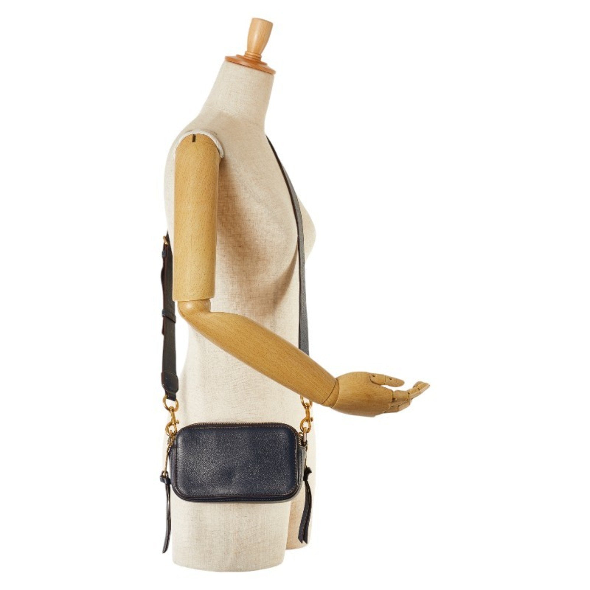 Marc Jacobs Navy Leather Shoulder Bag (Pre-Owned)