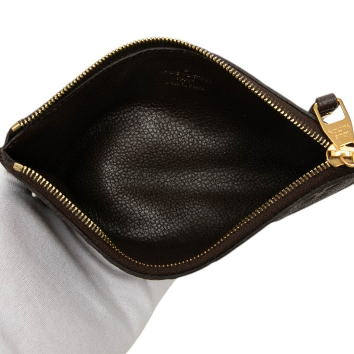 Louis Vuitton Brown Leather Coin Purse/Coin Case (Pre-Owned)