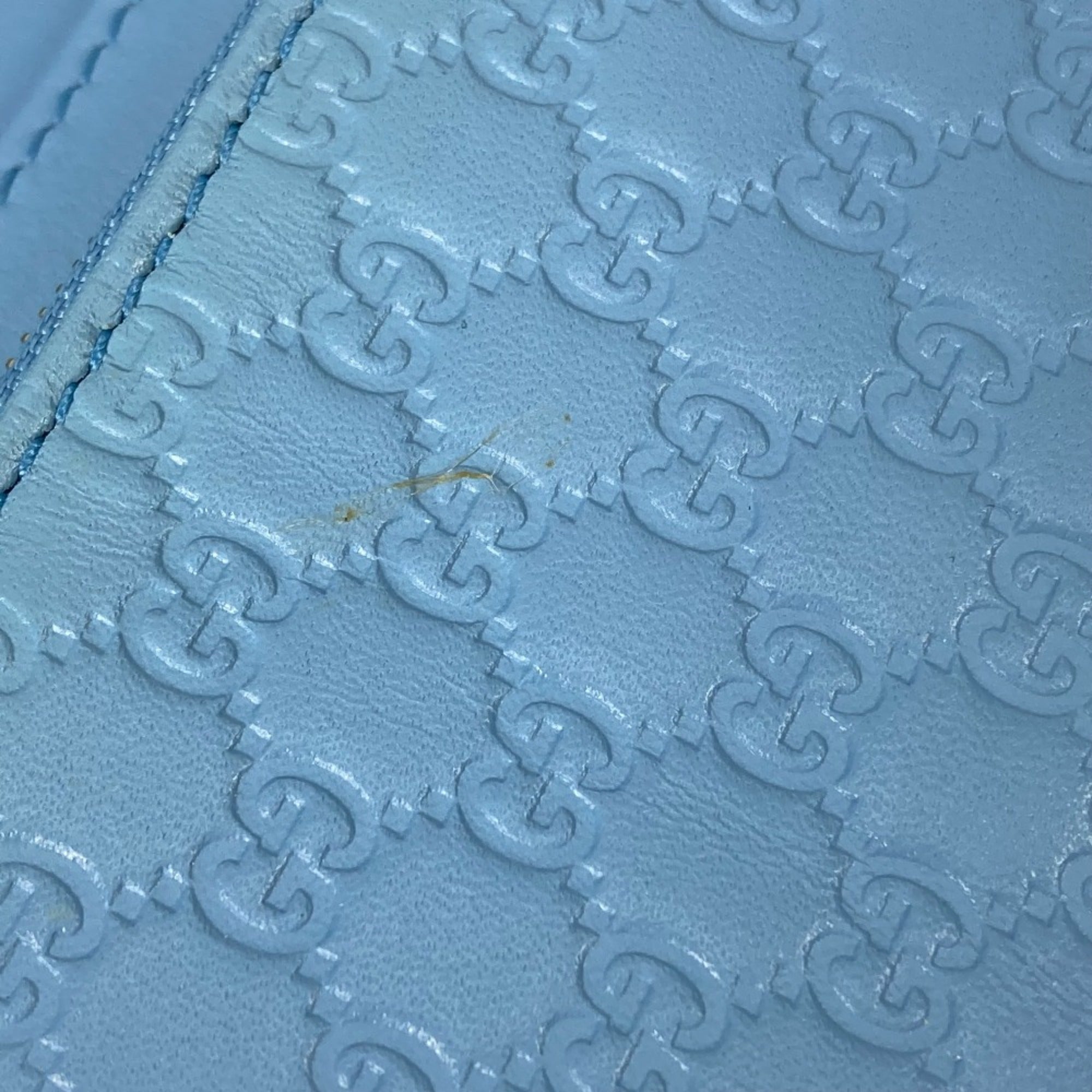Gucci Blue Leather Shoulder Bag (Pre-Owned)