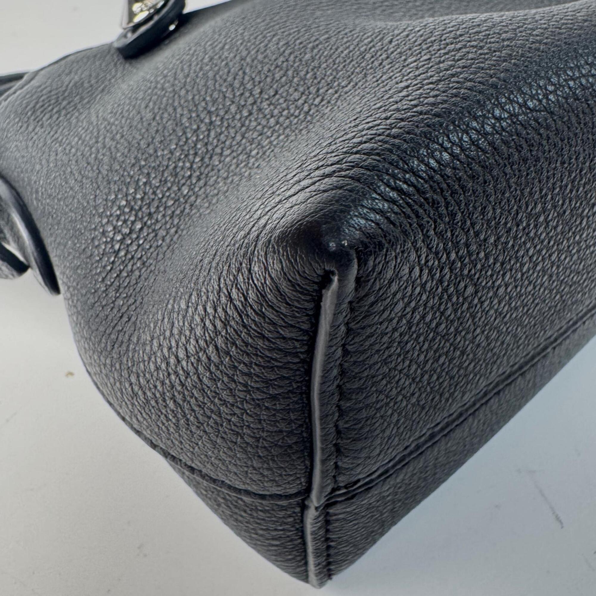 Fendi Black Leather Handbag Shoulder Bag (Pre-Owned)