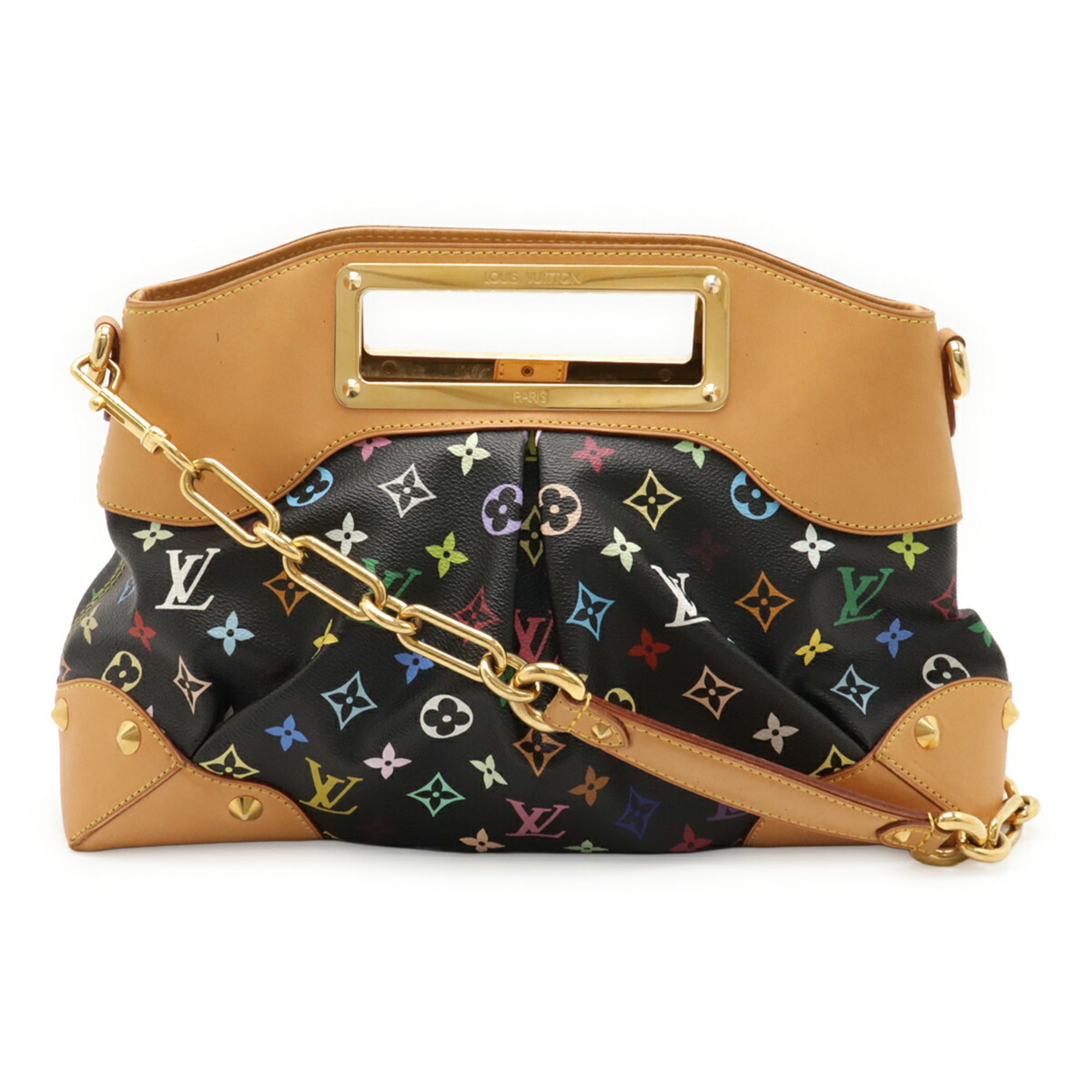 Louis Vuitton Noir Pvc Handbag Shoulder Bag (Pre-Owned)