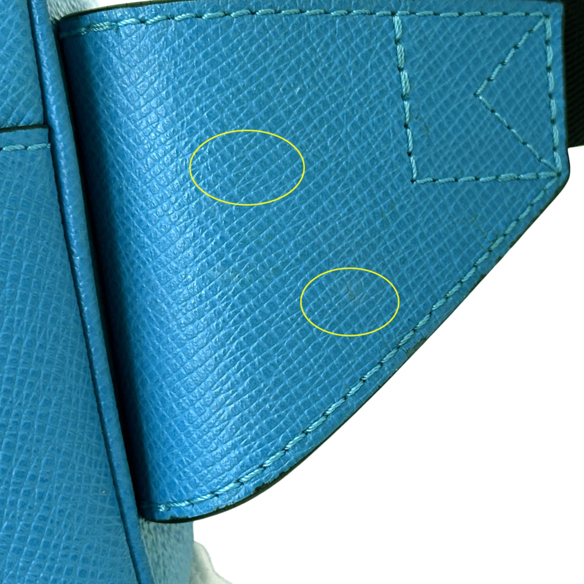 Louis Vuitton Blue Taiga Leather Handbag Sling Bag (Pre-Owned)