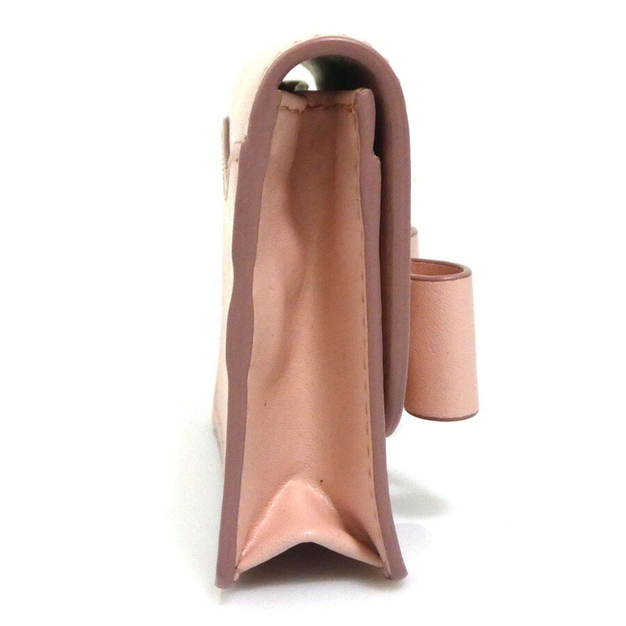 Salvatore Ferragamo Pink Leather Coin Purse/Coin Case (Pre-Owned)
