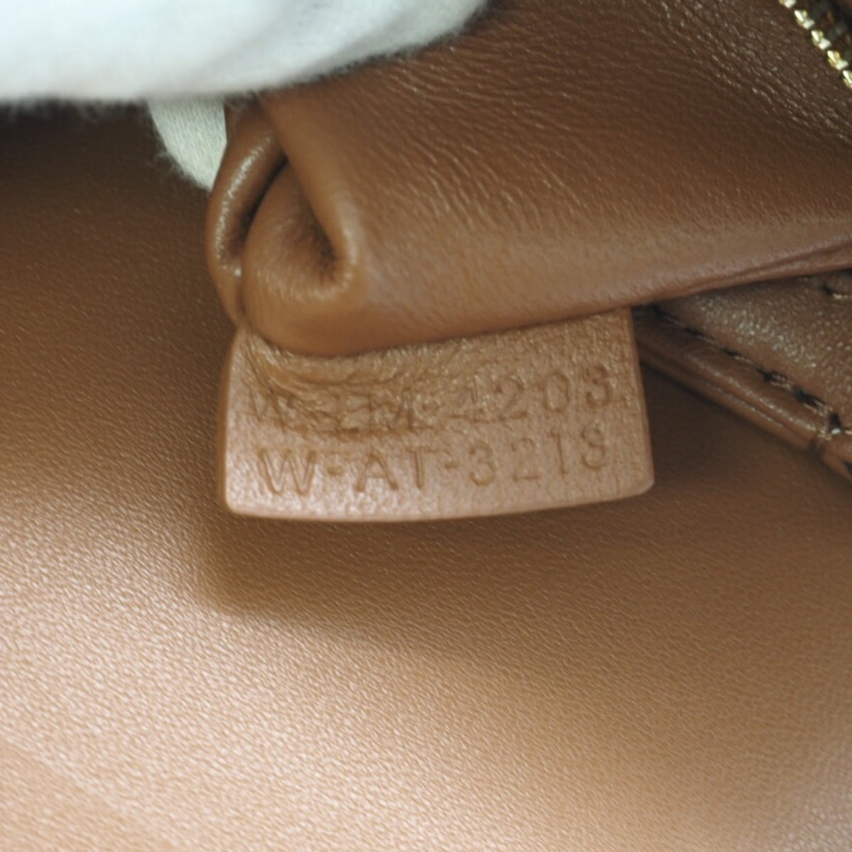 Celine Brown White Canvas Shoulder Bag (Pre-Owned)