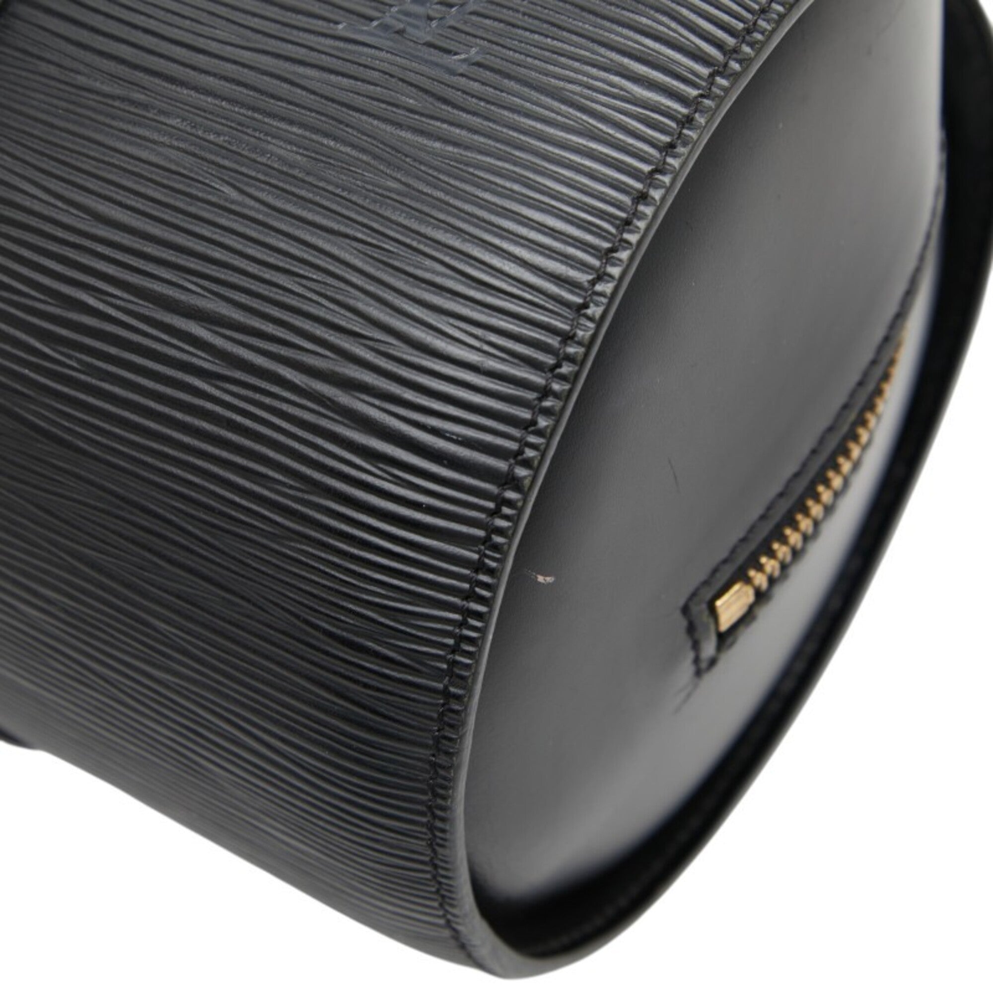 Louis Vuitton Black Noir Leather Handbag (Pre-Owned)