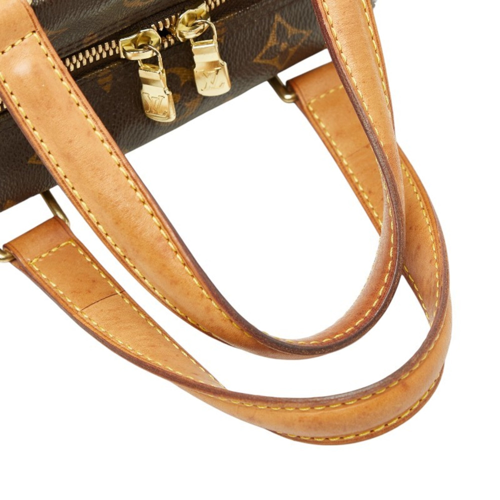 Louis Vuitton Brown Pvc Leather Handbag (Pre-Owned)