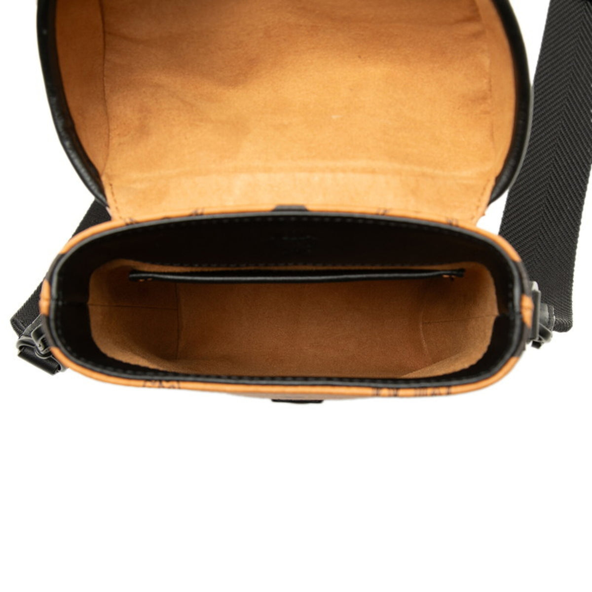 Mcm Visetos Black Brown Pvc Leather Shoulder Bag (Pre-Owned)