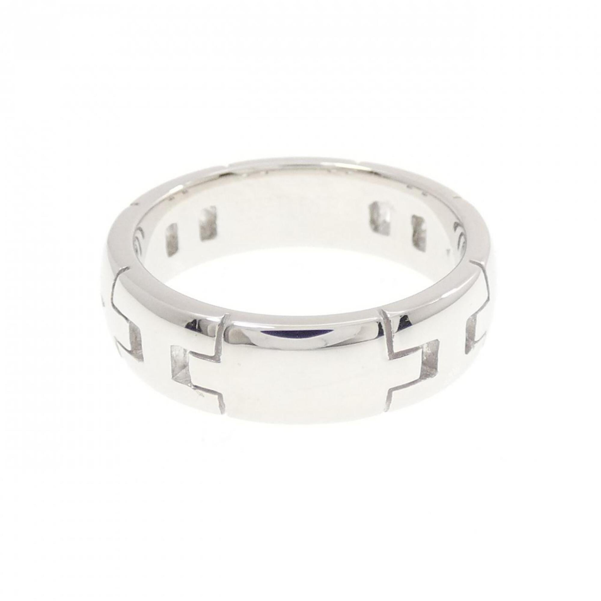 Hermes White Gold (18K) Band Ring (Pre-Owned)