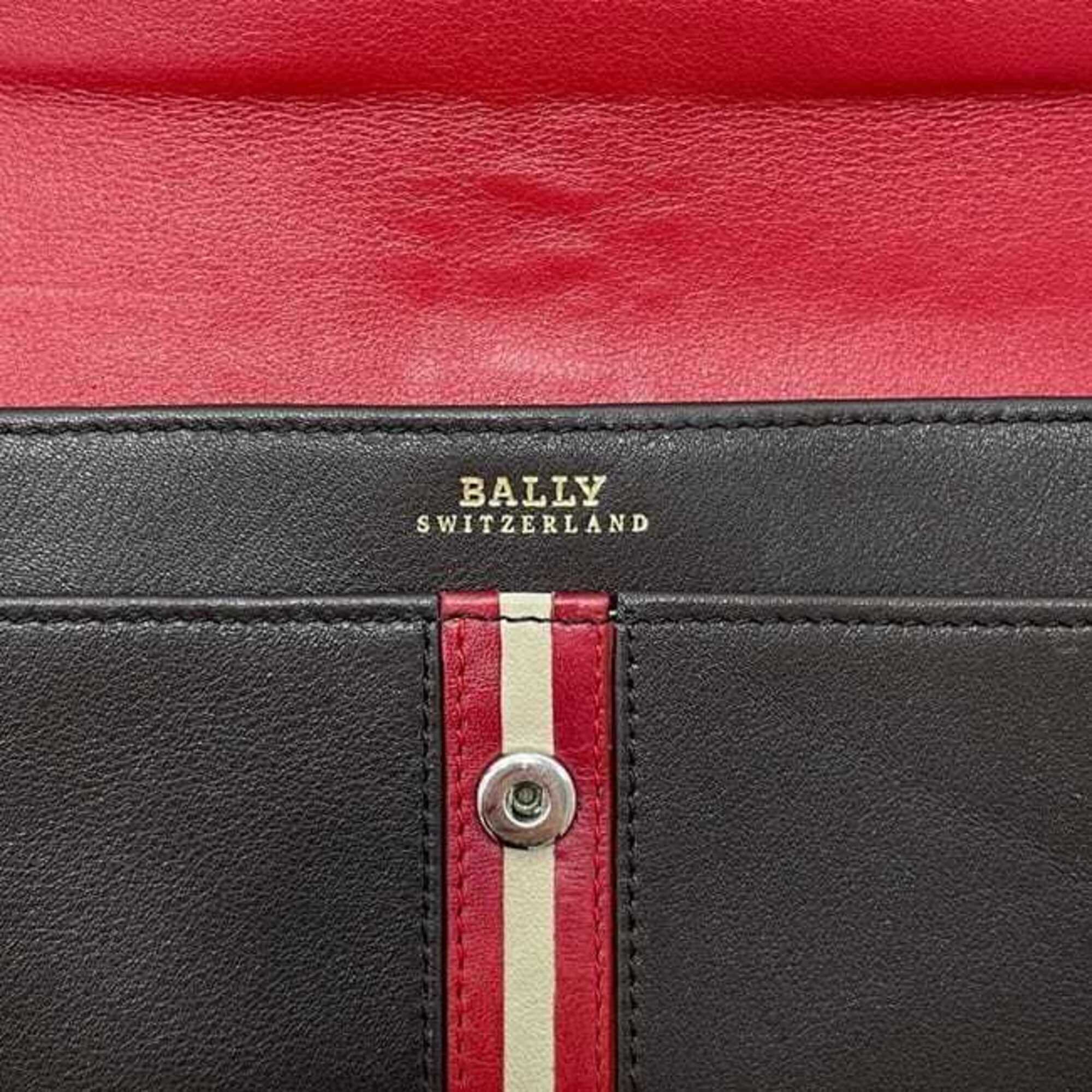 Bally Brown Leather Long Wallet (Bi-Fold) (Pre-Owned)