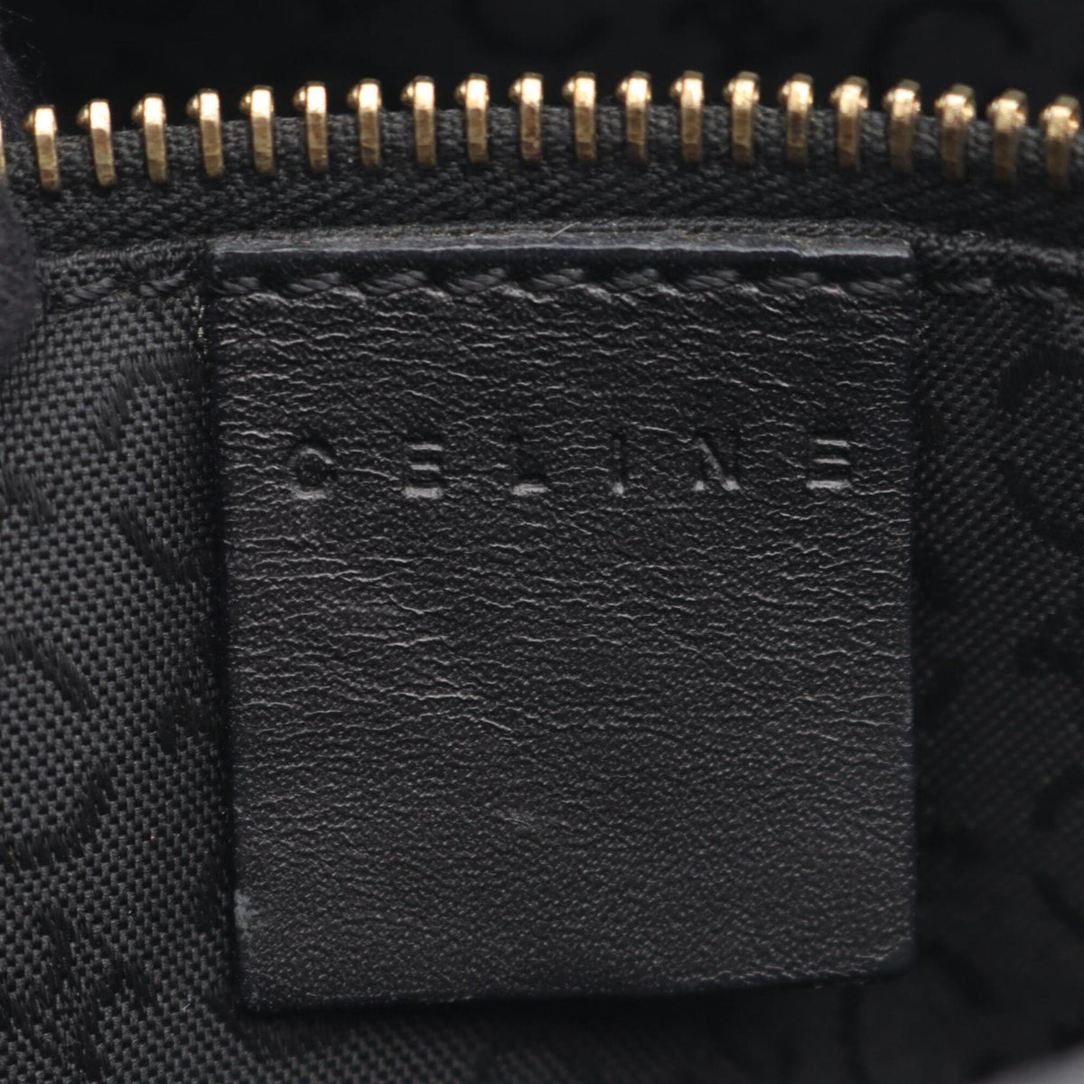Celine Black Canvas Leather Handbag Shoulder Bag (Pre-Owned)