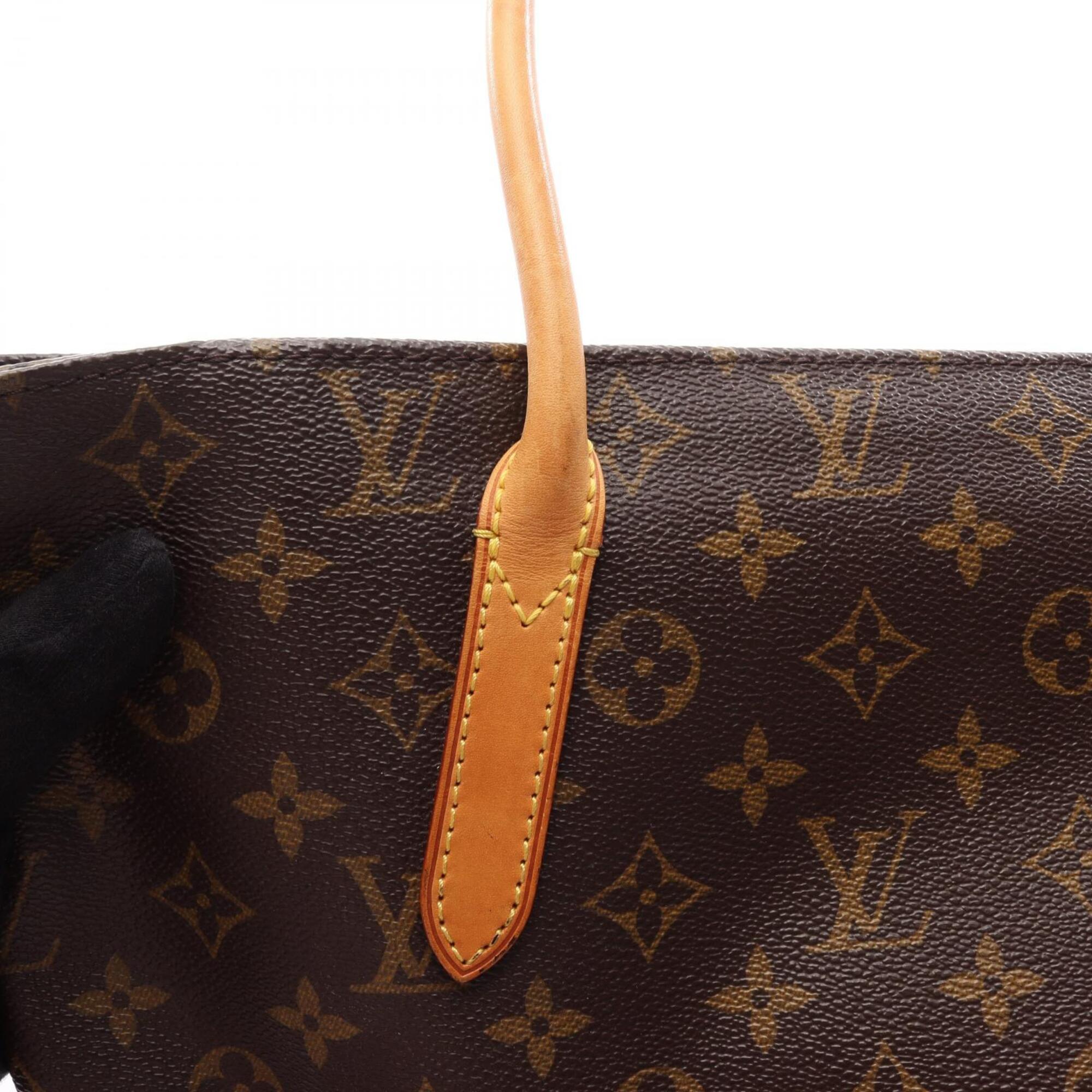 Louis Vuitton Brown Pvc Leather Handbag Tote Bag (Pre-Owned)