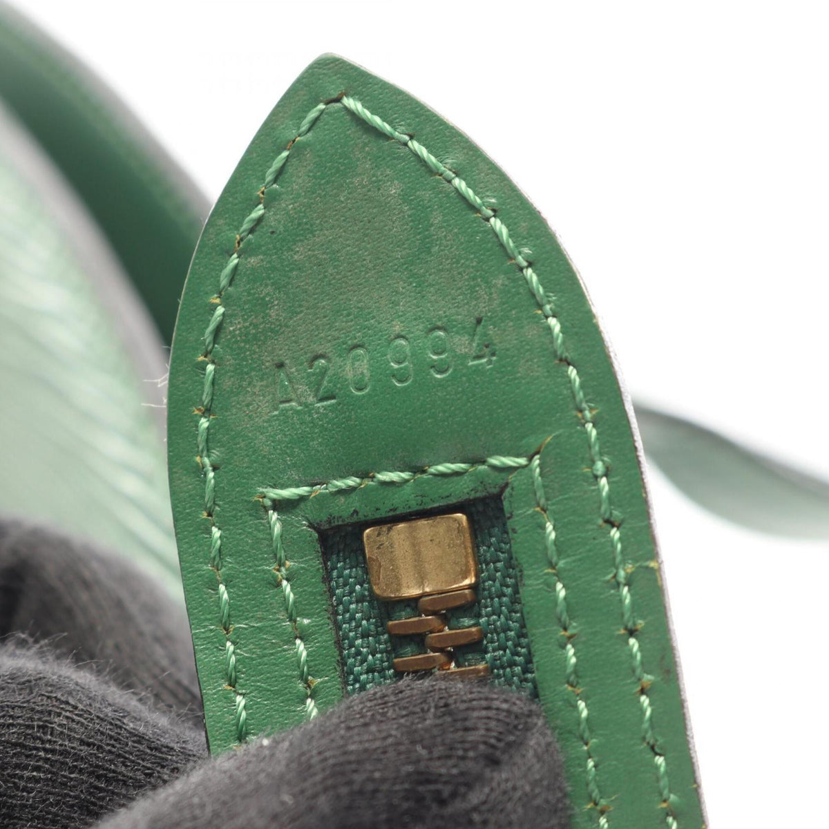 Louis Vuitton Borneo Green Green Epi Leather Handbag Shoulder Bag (Pre-Owned)