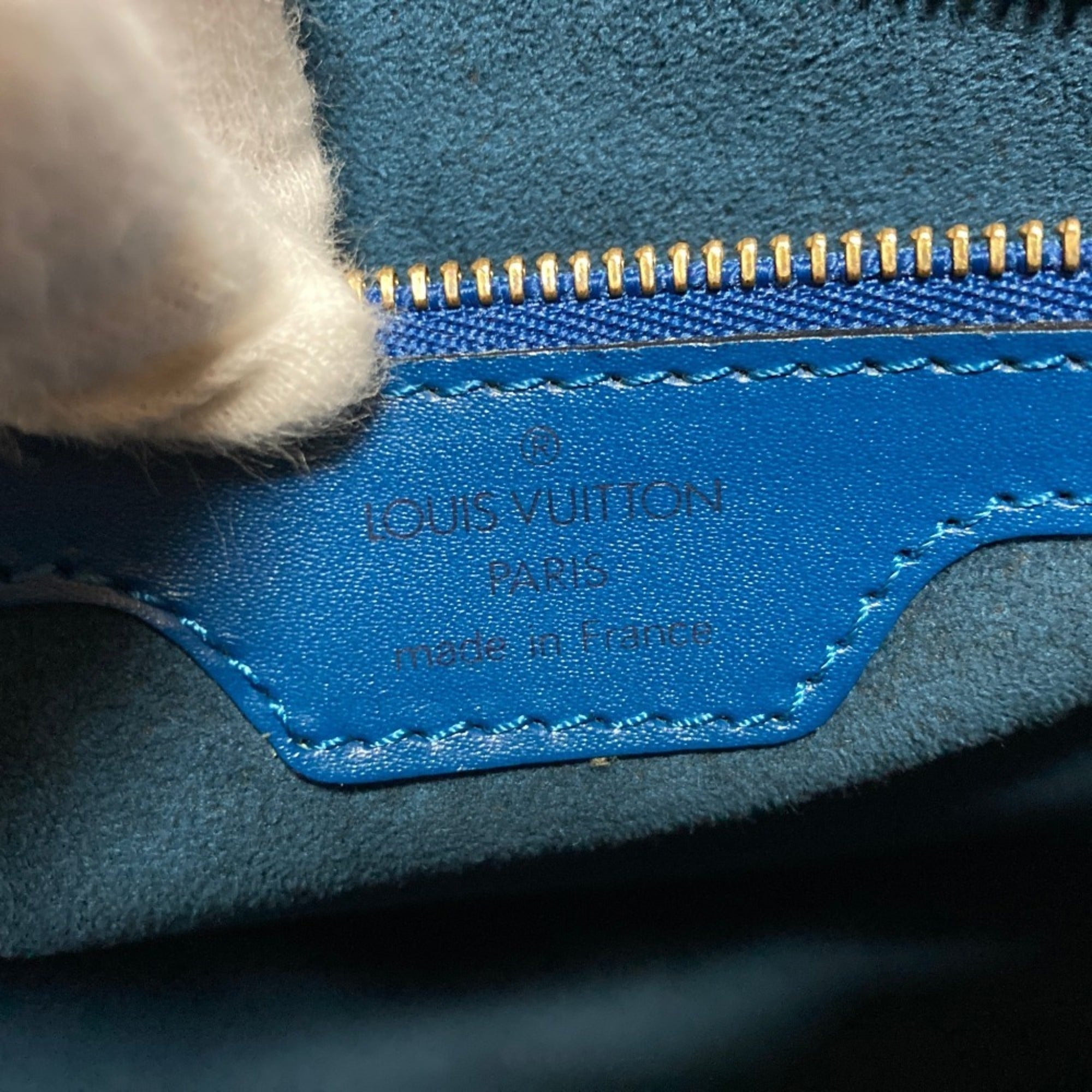 Louis Vuitton Epi Toledo Blue Epi Leather Tote Bag (Pre-Owned)