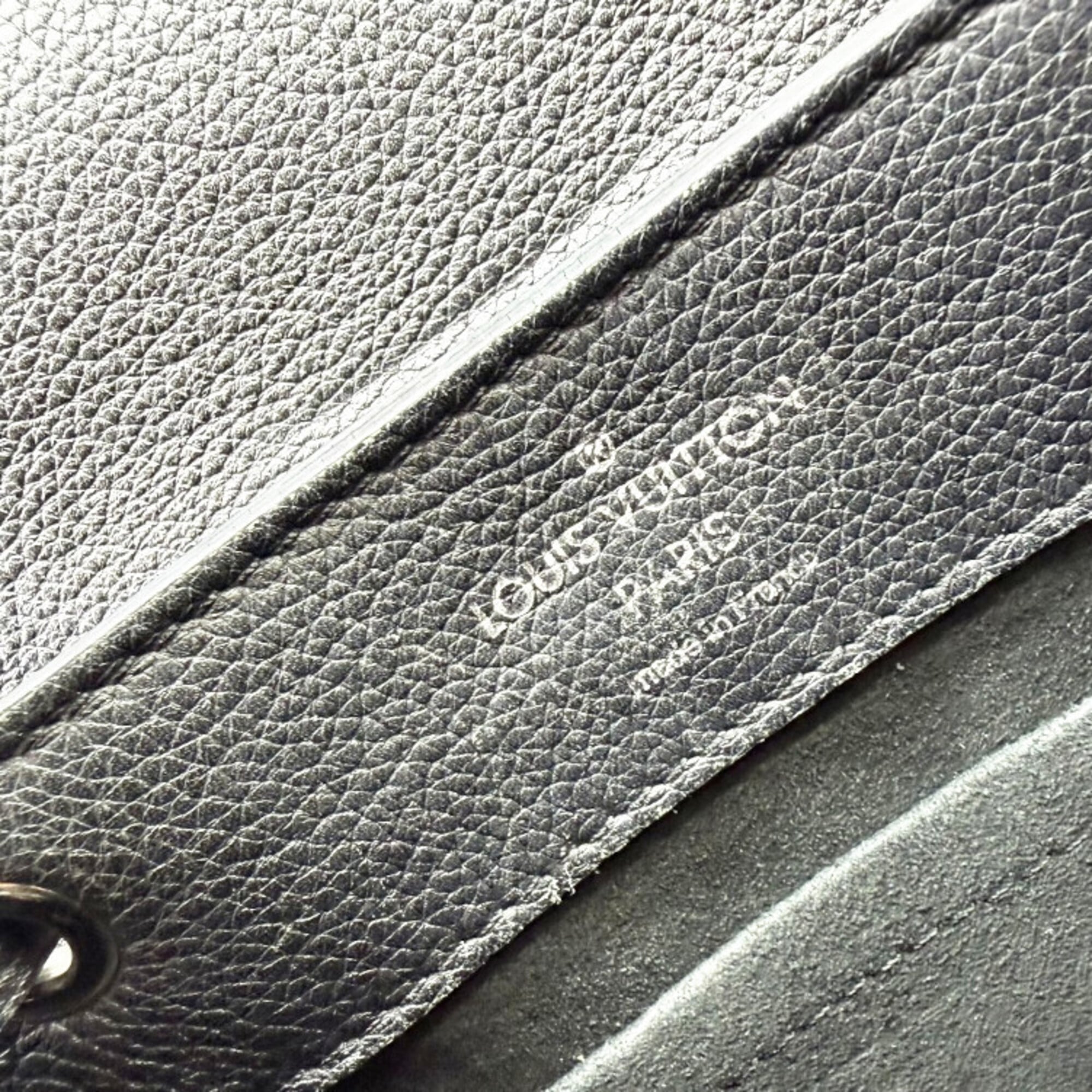 Louis Vuitton Black Noir Leather Backpack (Pre-Owned)