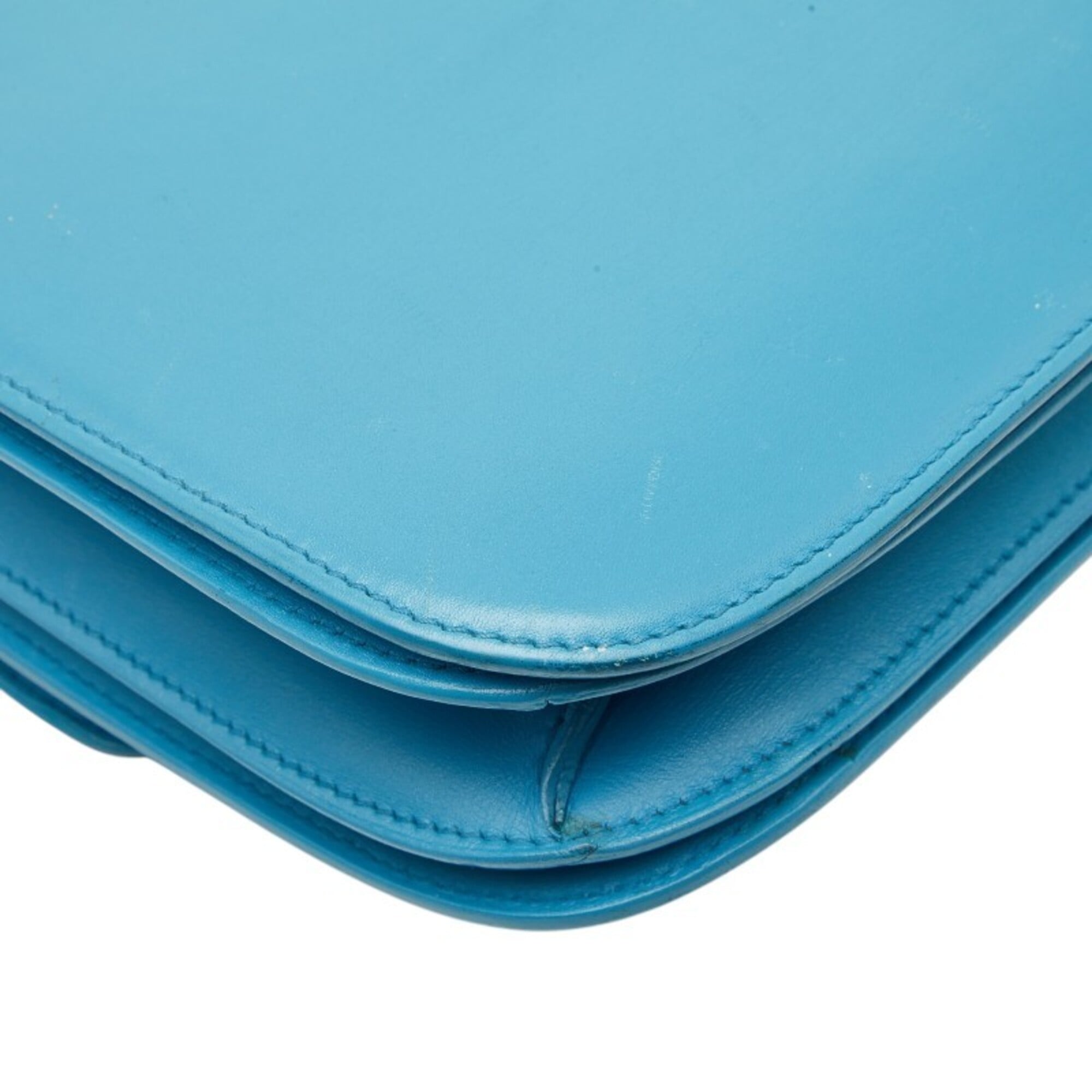 Celine Light Blue Leather Shoulder Bag (Pre-Owned)