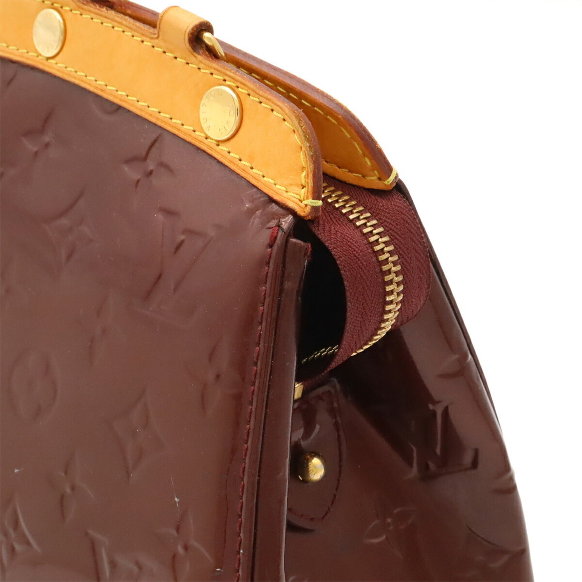 Louis Vuitton Rouge Fauviste Monogram Vernis Handbag Tote Bag (Pre-Owned)