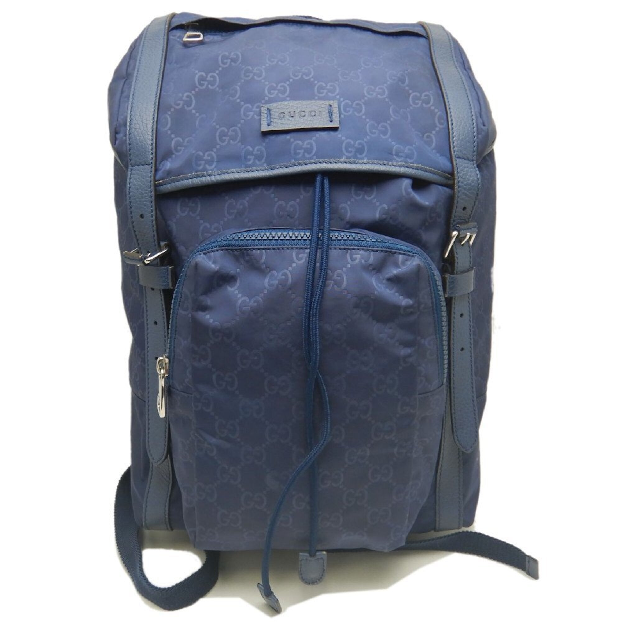 Gucci Navy Nylon Backpack (Pre-Owned)