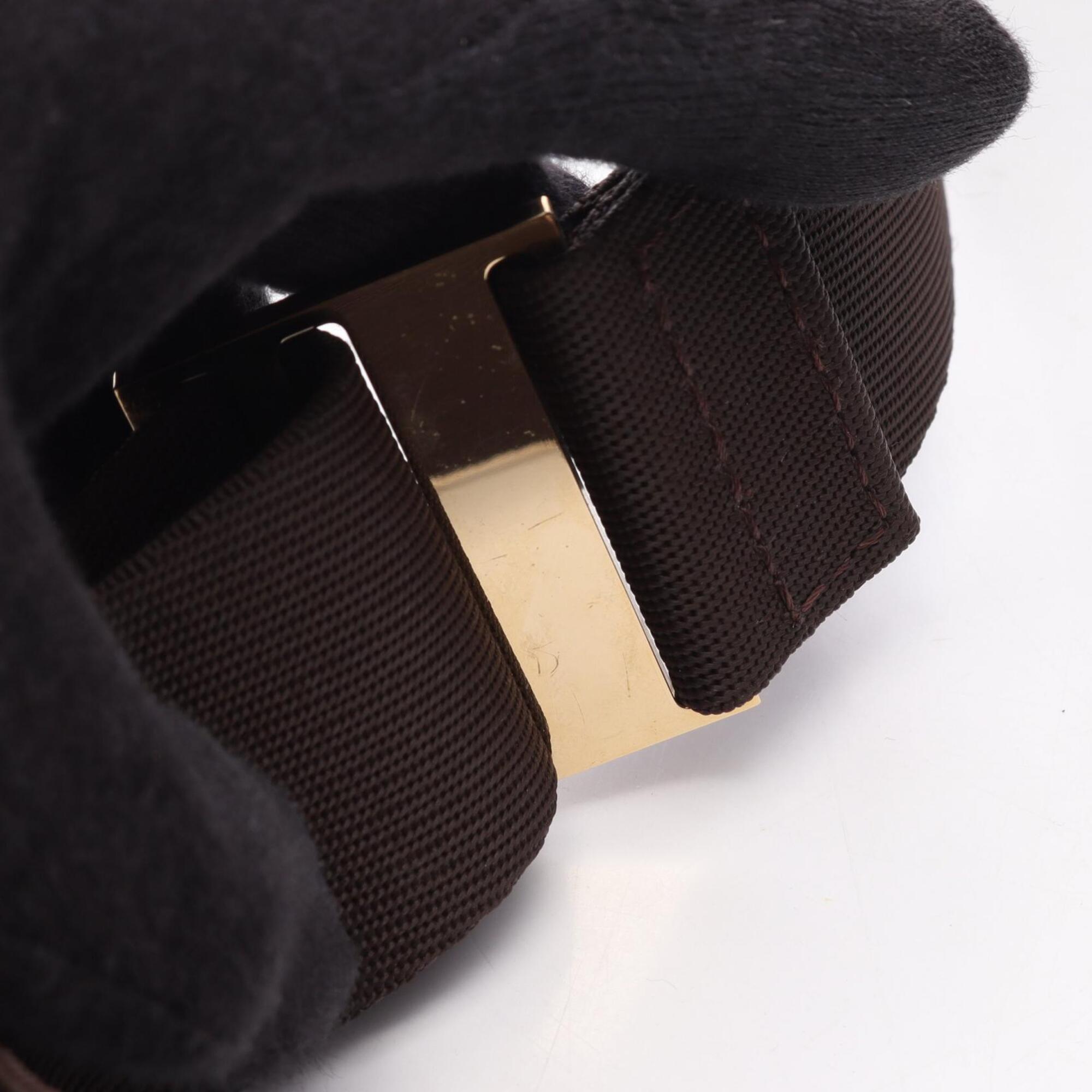 Louis Vuitton Brown Coated Canvas Fanny Pack Sling Bag (Pre-Owned)