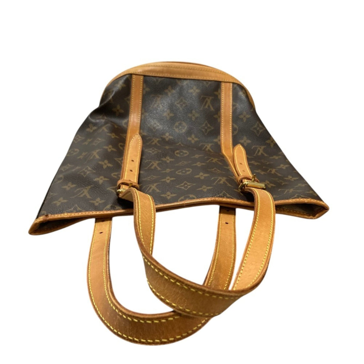 Louis Vuitton Monogram Beige Brown Monogram Tote Bag (Pre-Owned)