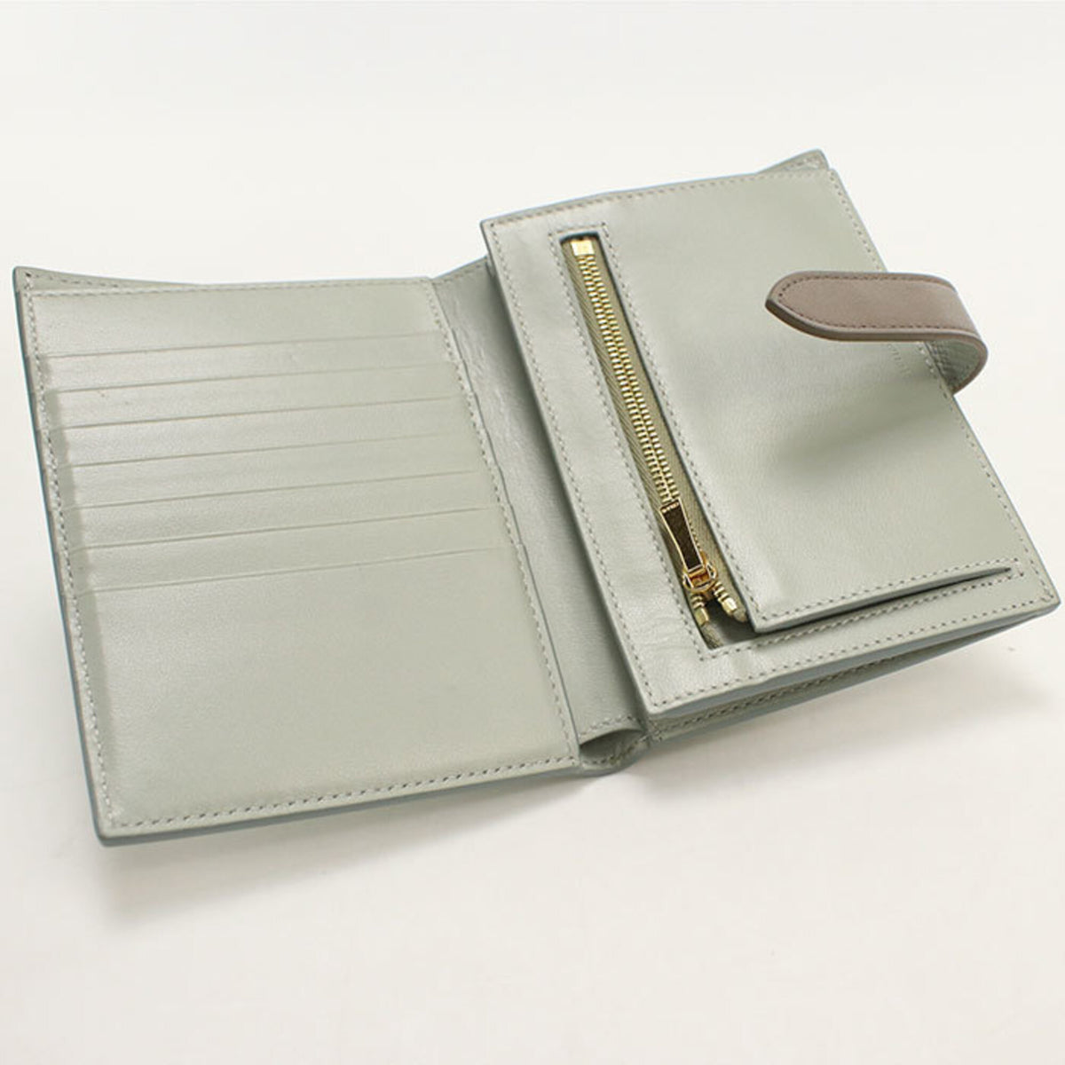 Celine Gray Leather Wallet (Bi-Fold) (Pre-Owned)