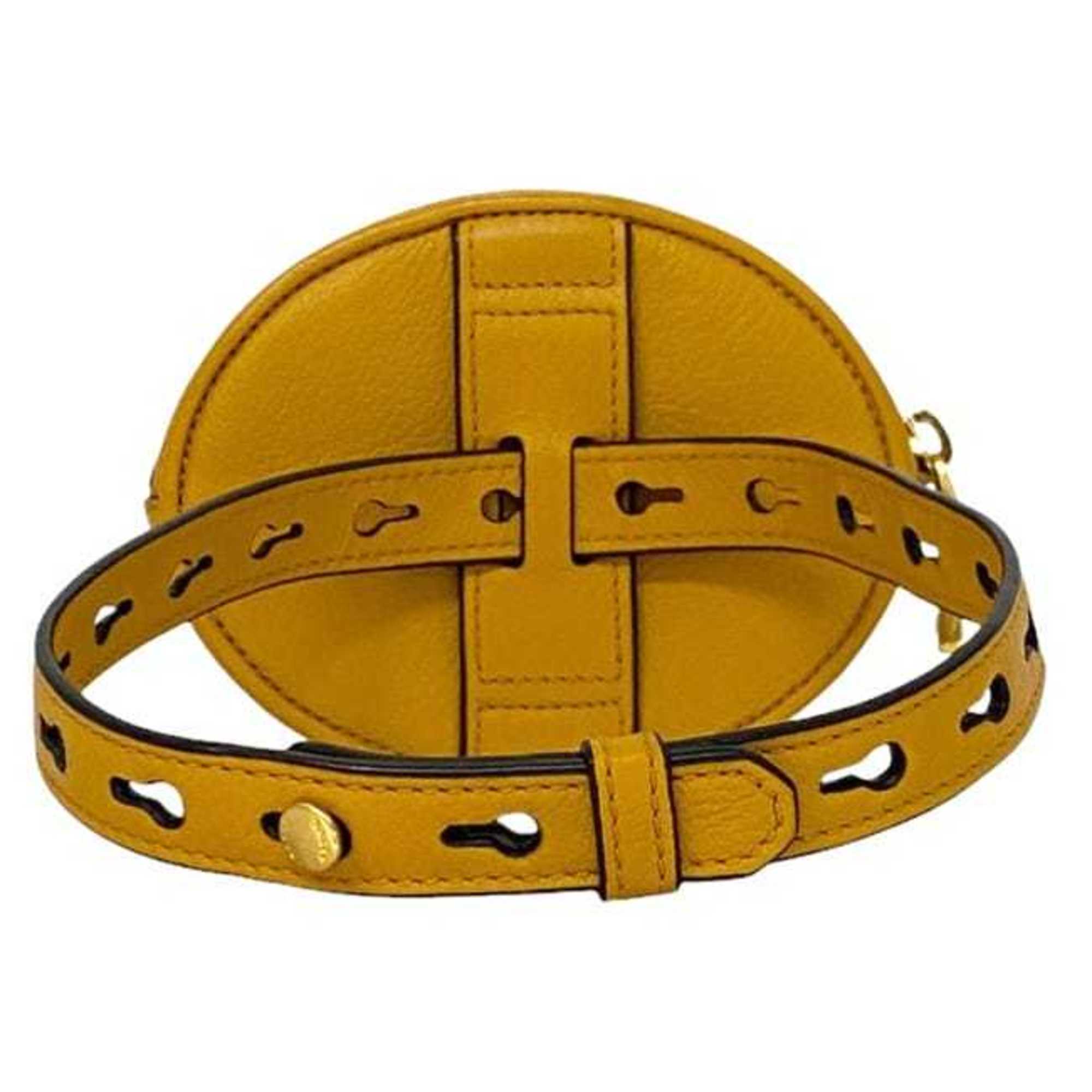Bally Yellow Leather Coin Purse/Coin Case (Pre-Owned)