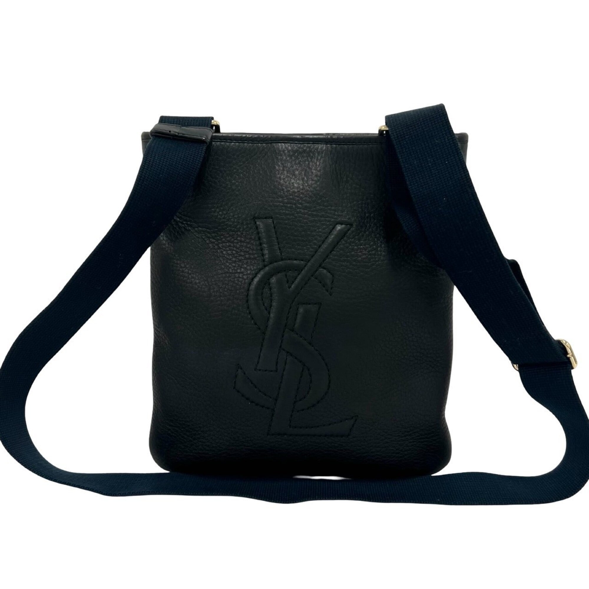 Yves Saint Laurent Black Leather Shoulder Bag (Pre-Owned)
