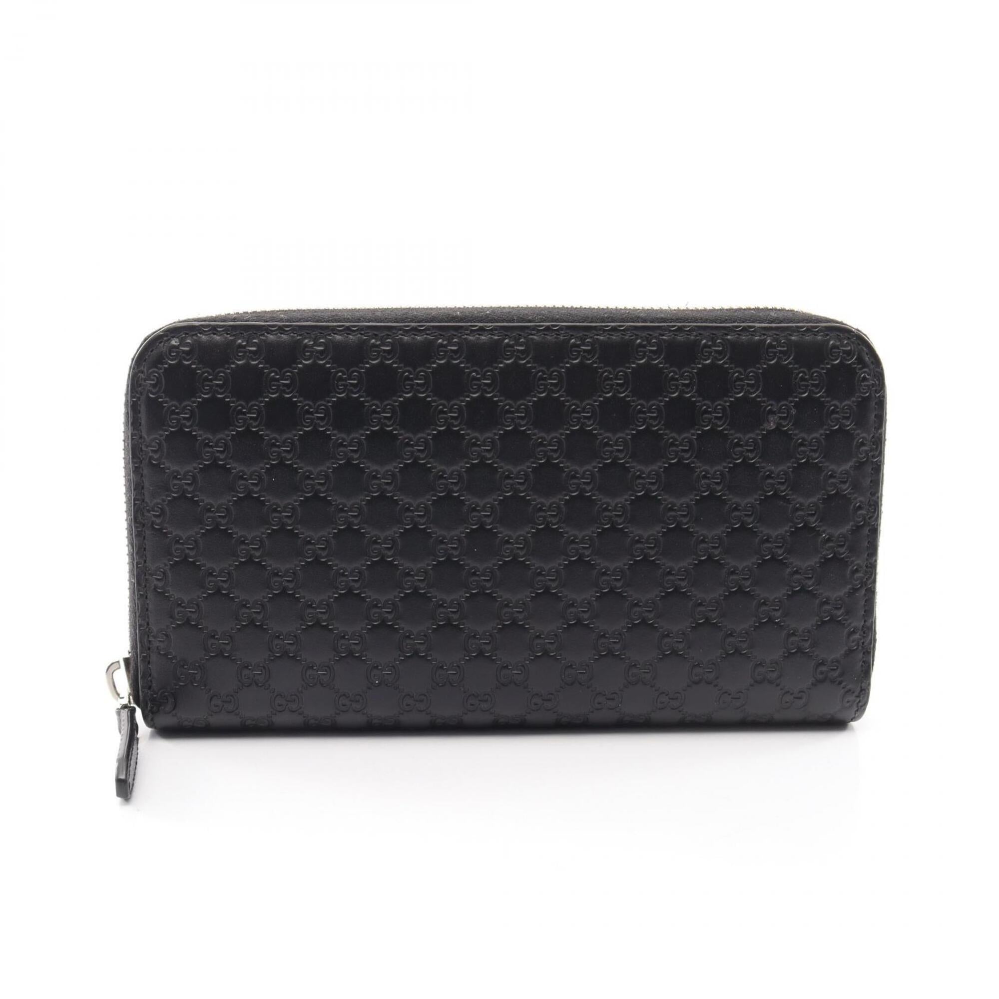Gucci Black Leather Long Wallet (Bi-Fold) (Pre-Owned)