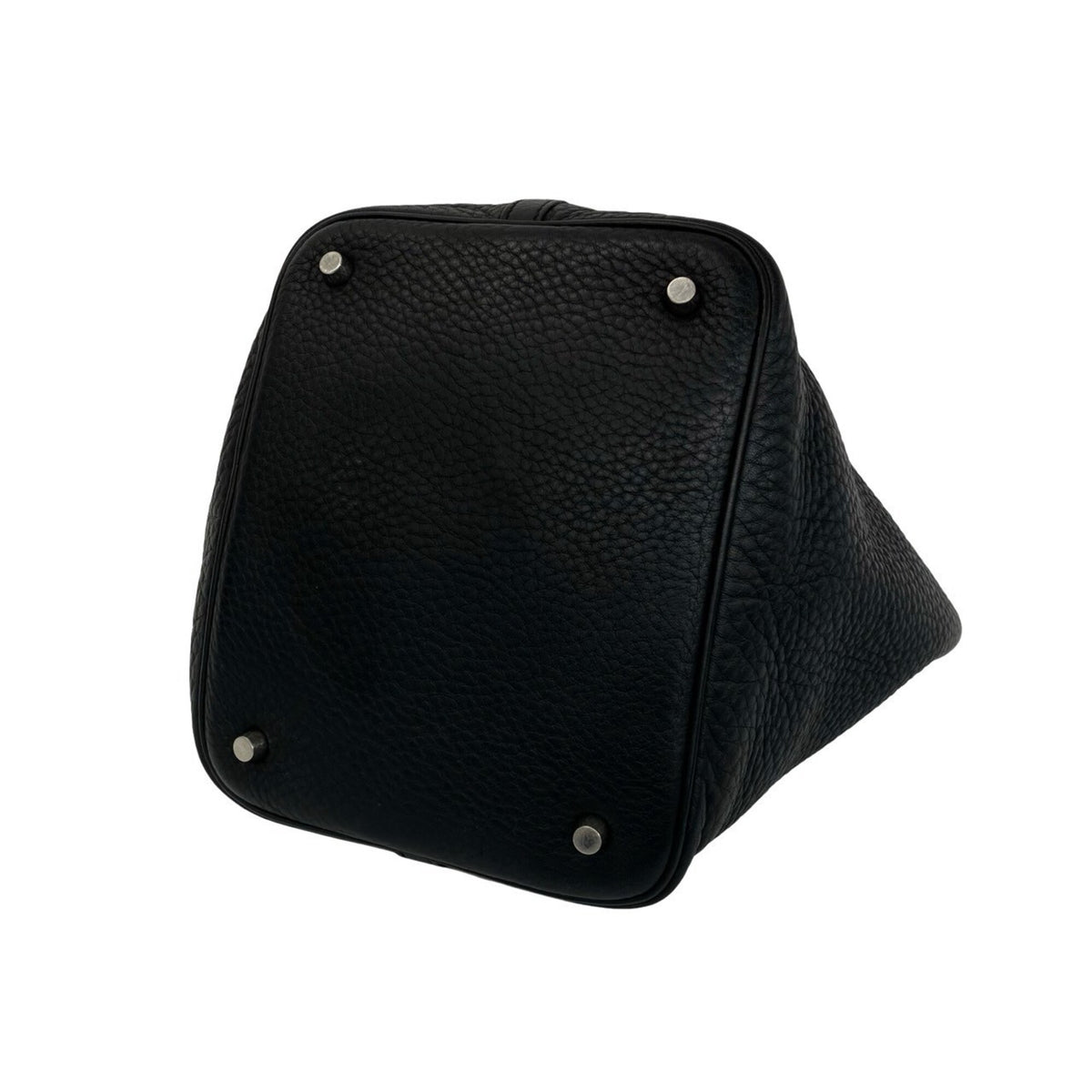 Hermes Black Taurillon Clemence Leather Handbag (Pre-Owned)
