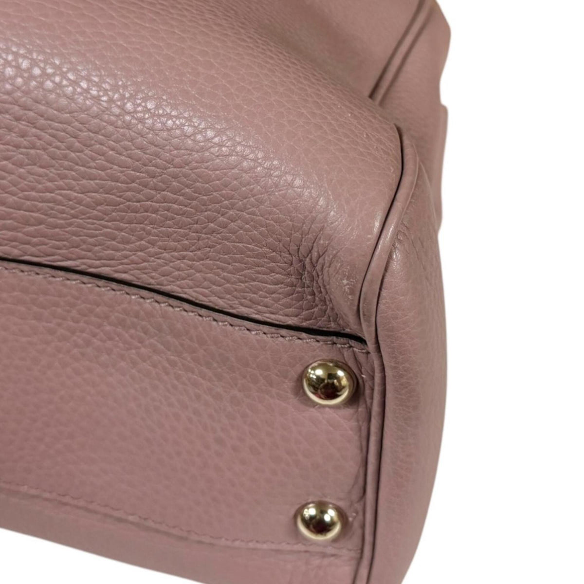 Gucci Pink Bamboo Handbag Shoulder Bag (Pre-Owned)