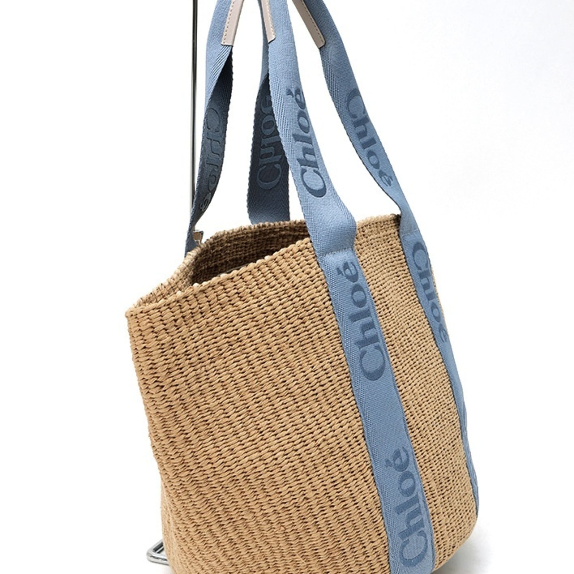 Chloé Beige Blue Basket (Pre-Owned)