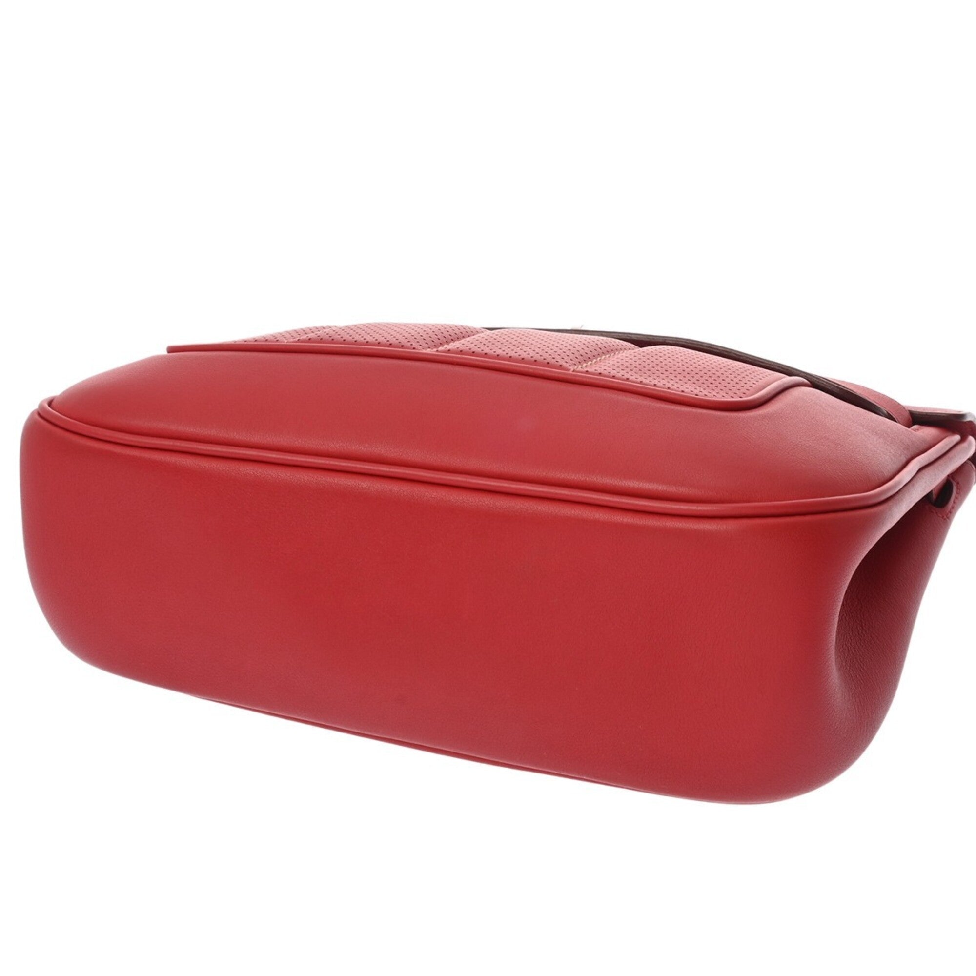Hermes Rouge Casaque Swift Leather Shoulder Bag (Pre-Owned)